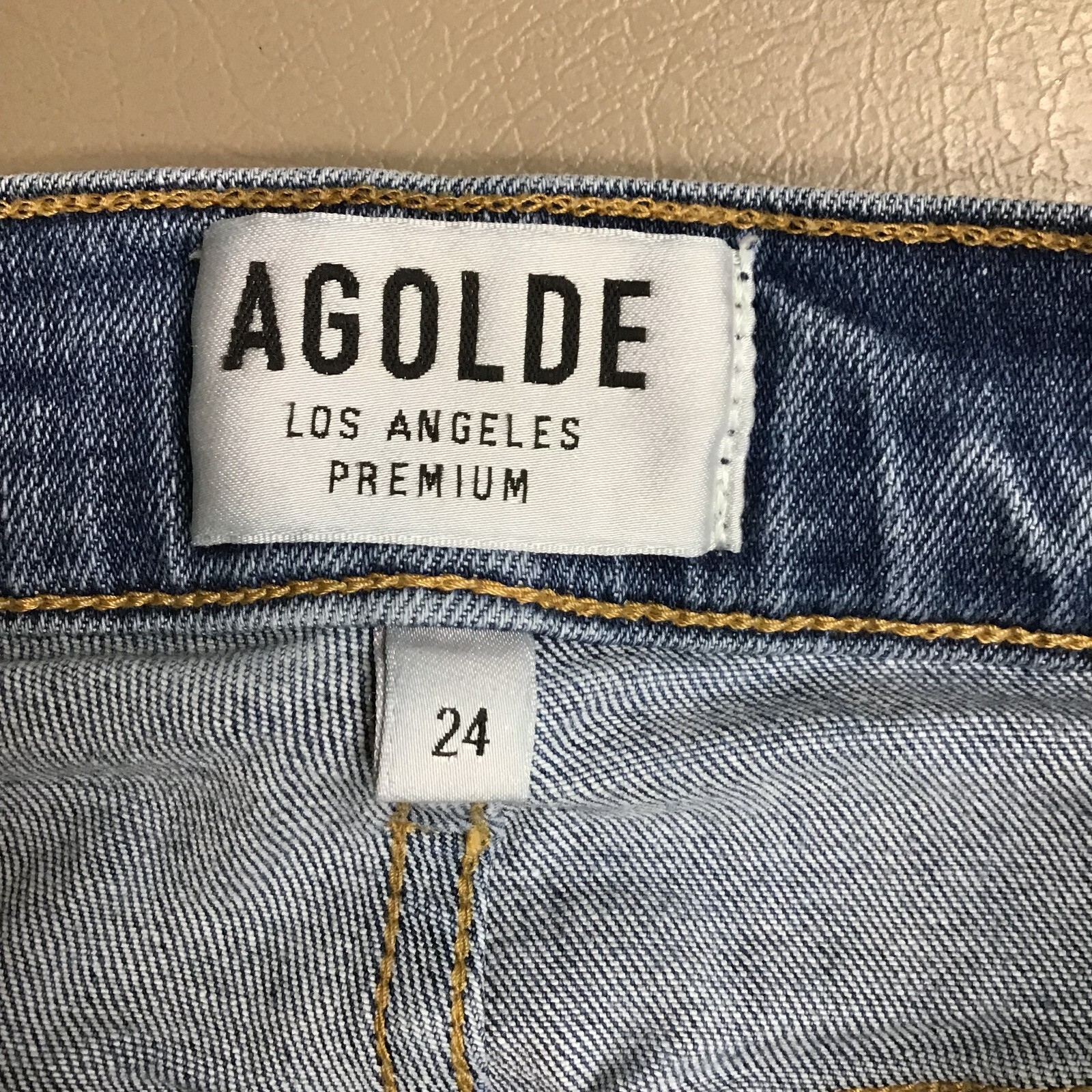 Agolde Womens Blue Distressed Raw Hem Mid Rise Denim Sophie Skinny Jeans 24