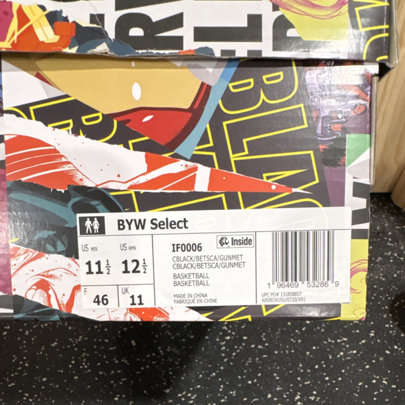 SIZE 11.5 – Adidas Marvel Ant-Man BYW Select Boost – Black Red Gray – With Box