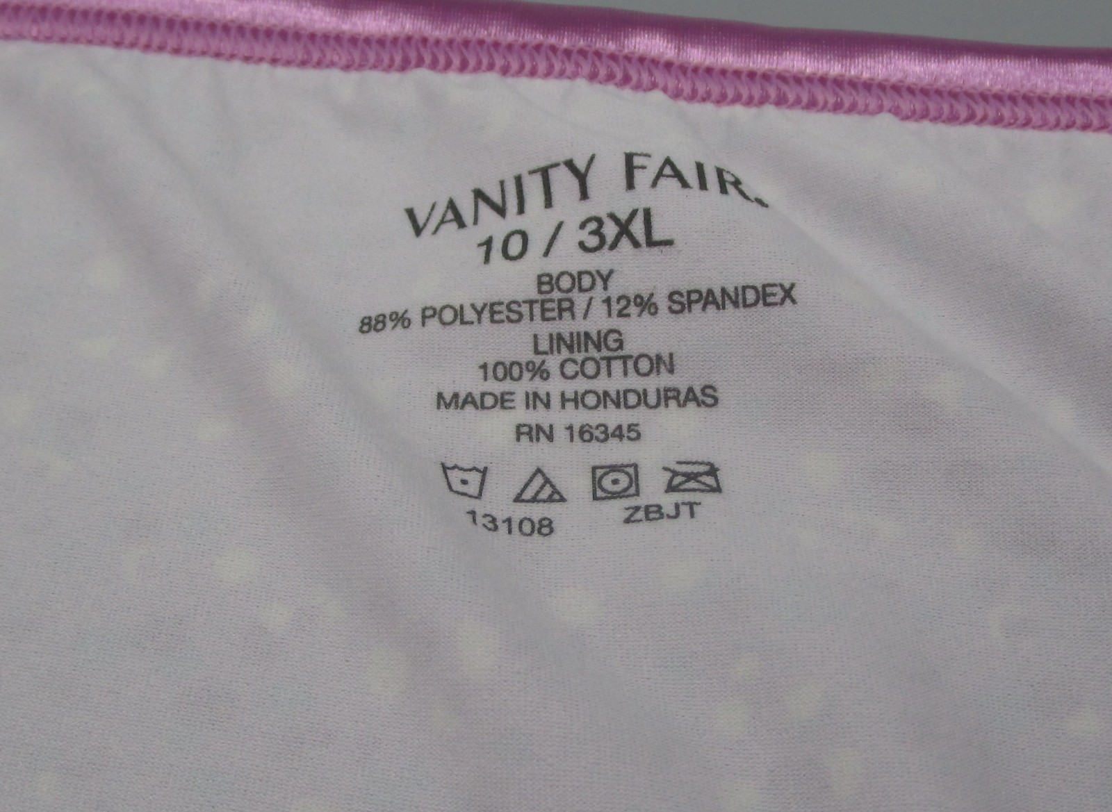 VANITY FAIR~10 3XL~13108 ~ Summer Glow Print ILLUMINATION Hi-Cut
