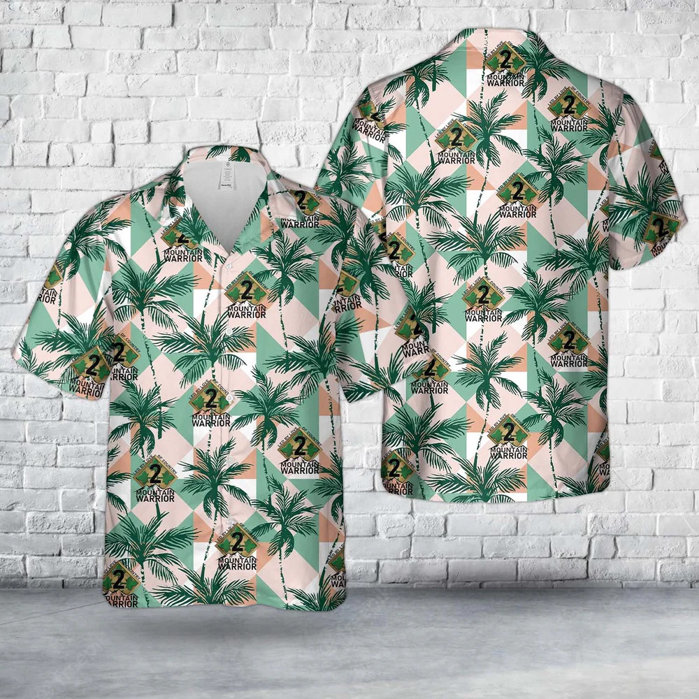 Army Hawaiian Shirt, Us Army 2Nd Stryker Brigade Combat Team Military Aloha