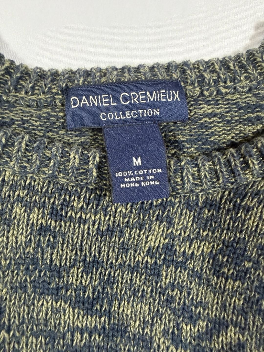 Daniel Cremieux Collection Men’s Crewneck Marled Cotton Knit Sweater