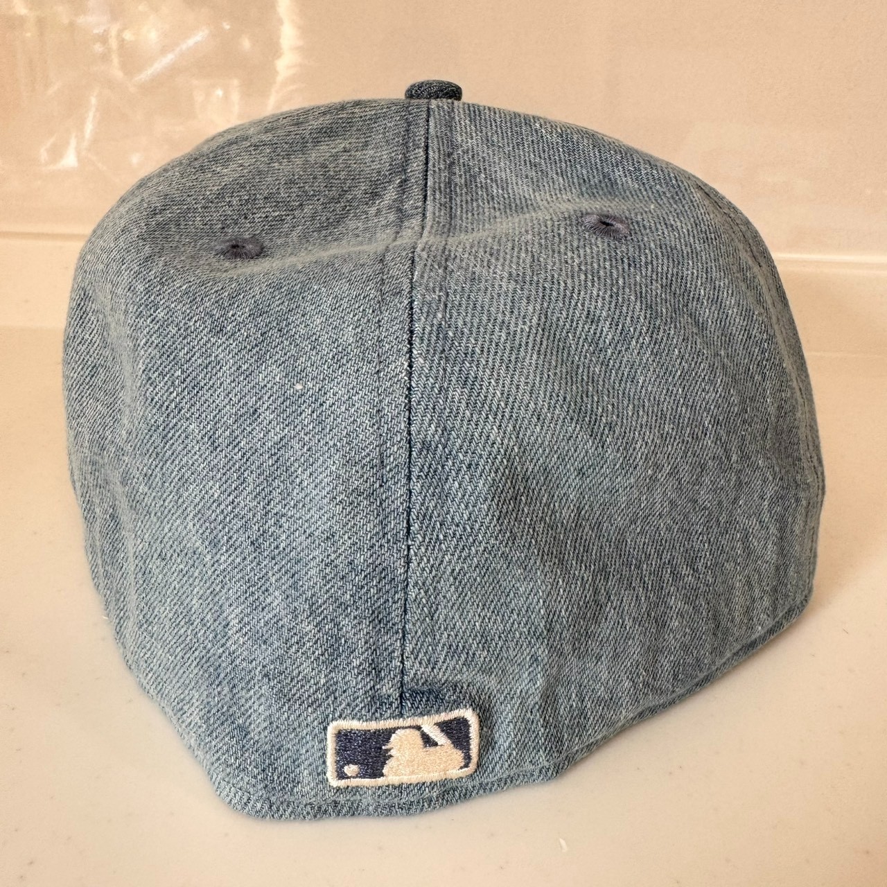 New Era 59FIFTY Distressed Denim Cap Side Patch LA Los Angeles Dodgers 14745174