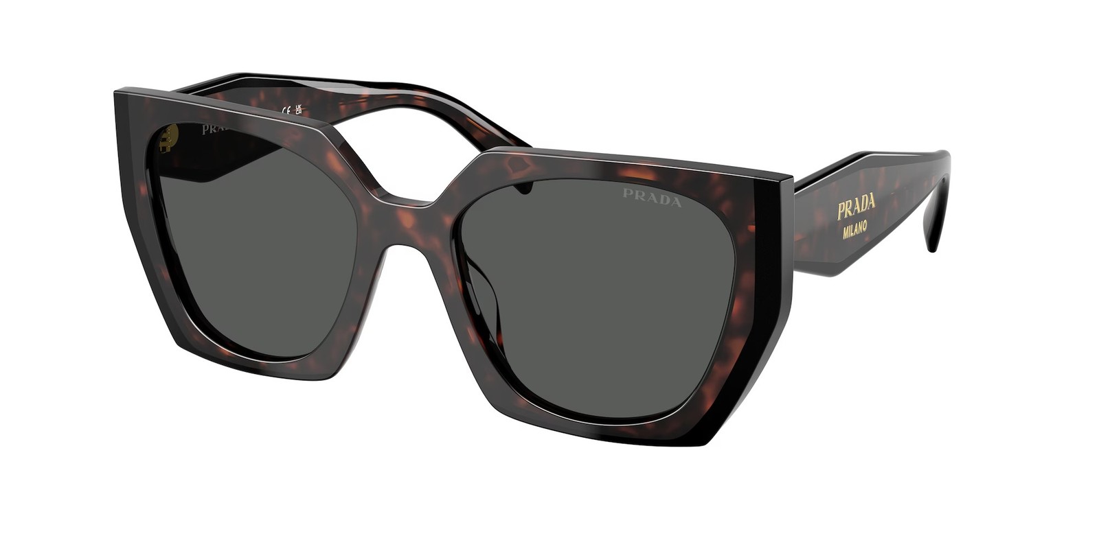 PRADA PR 15WS 24B40L Root Black Dark Grey 54 mm Women’s Sunglasses