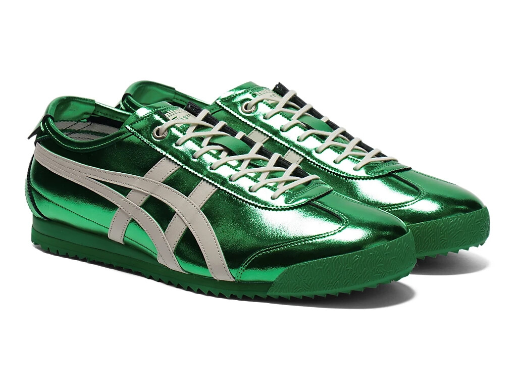 Onitsuka Tiger Mexico 66 SD Metallic 1183C468-301 Green Shoes New Box