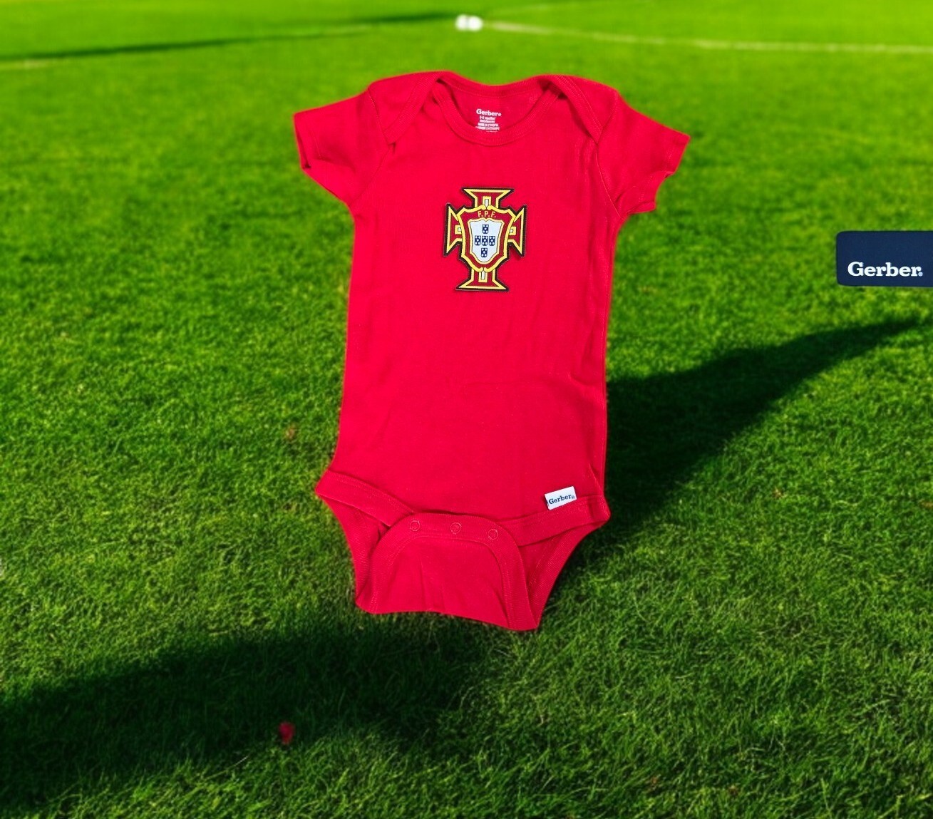 Portugal # 7 Ronaldo Baby Bodysuit.