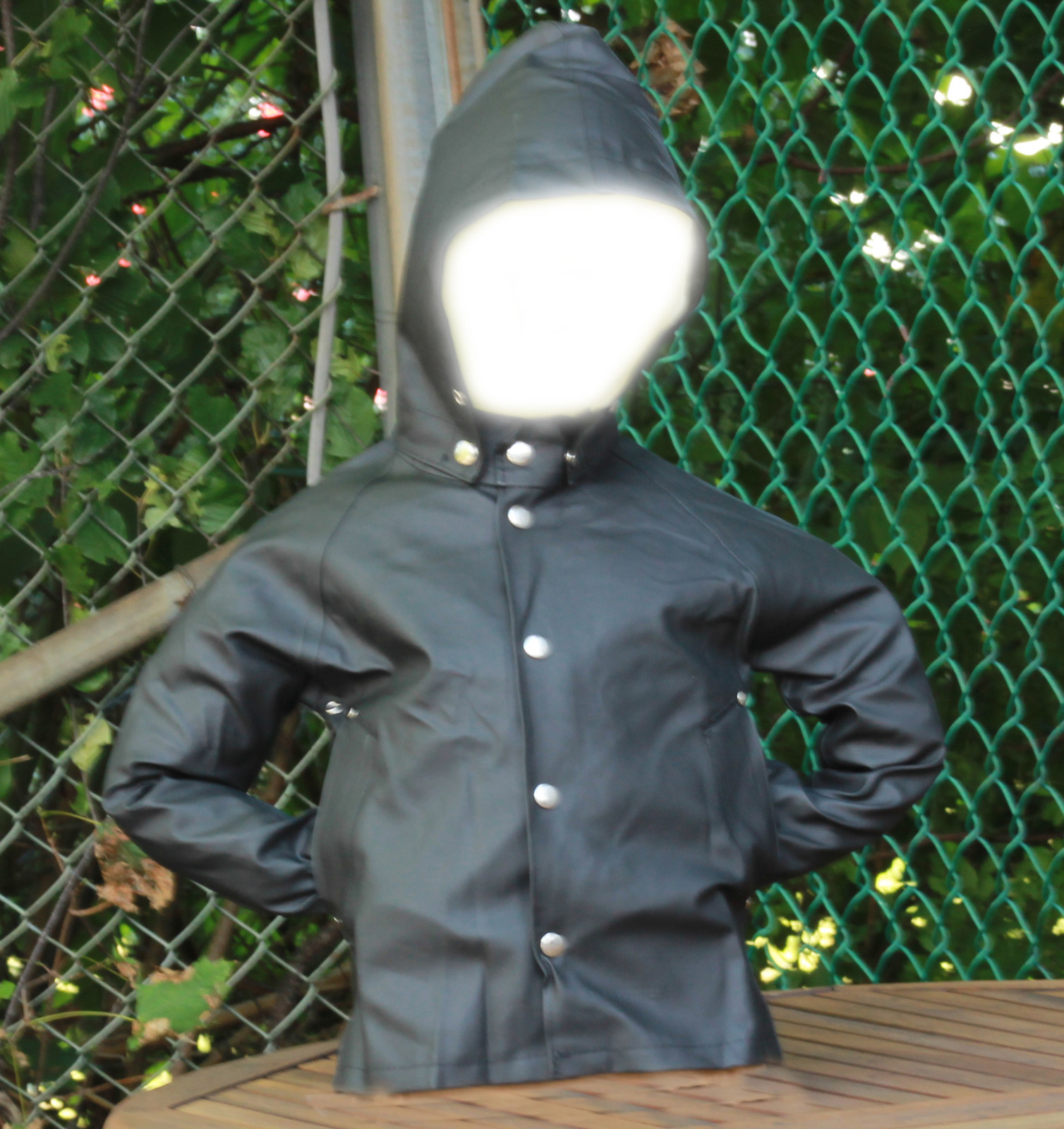 Stutterheim Stockholm Childs Unlined Raincoat w/Hood, Black, Green, or Navy Blue