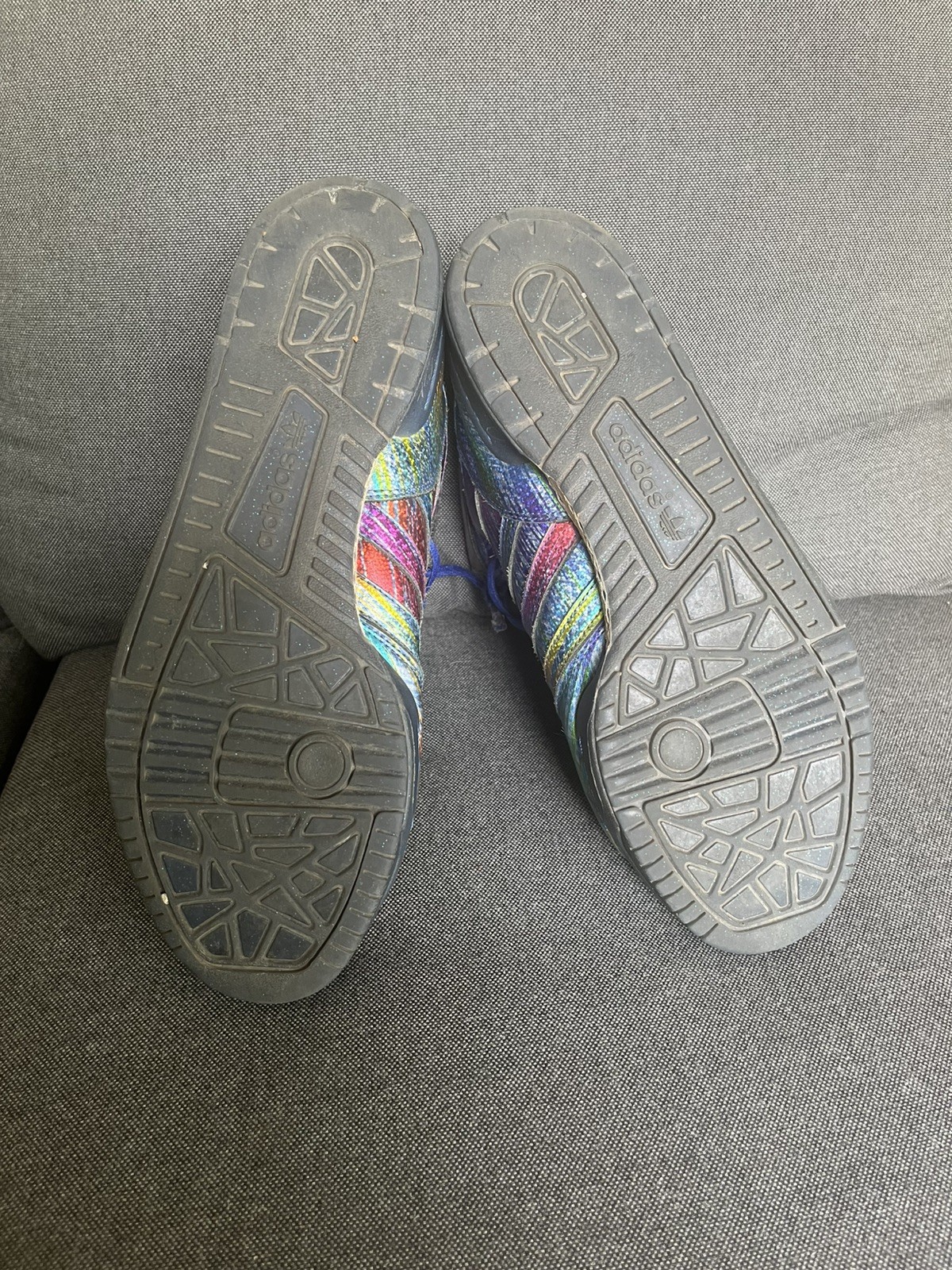 Adidas Js Wings Jeremy Scott Rainbow Foil Q23650 Vintage Sz 13