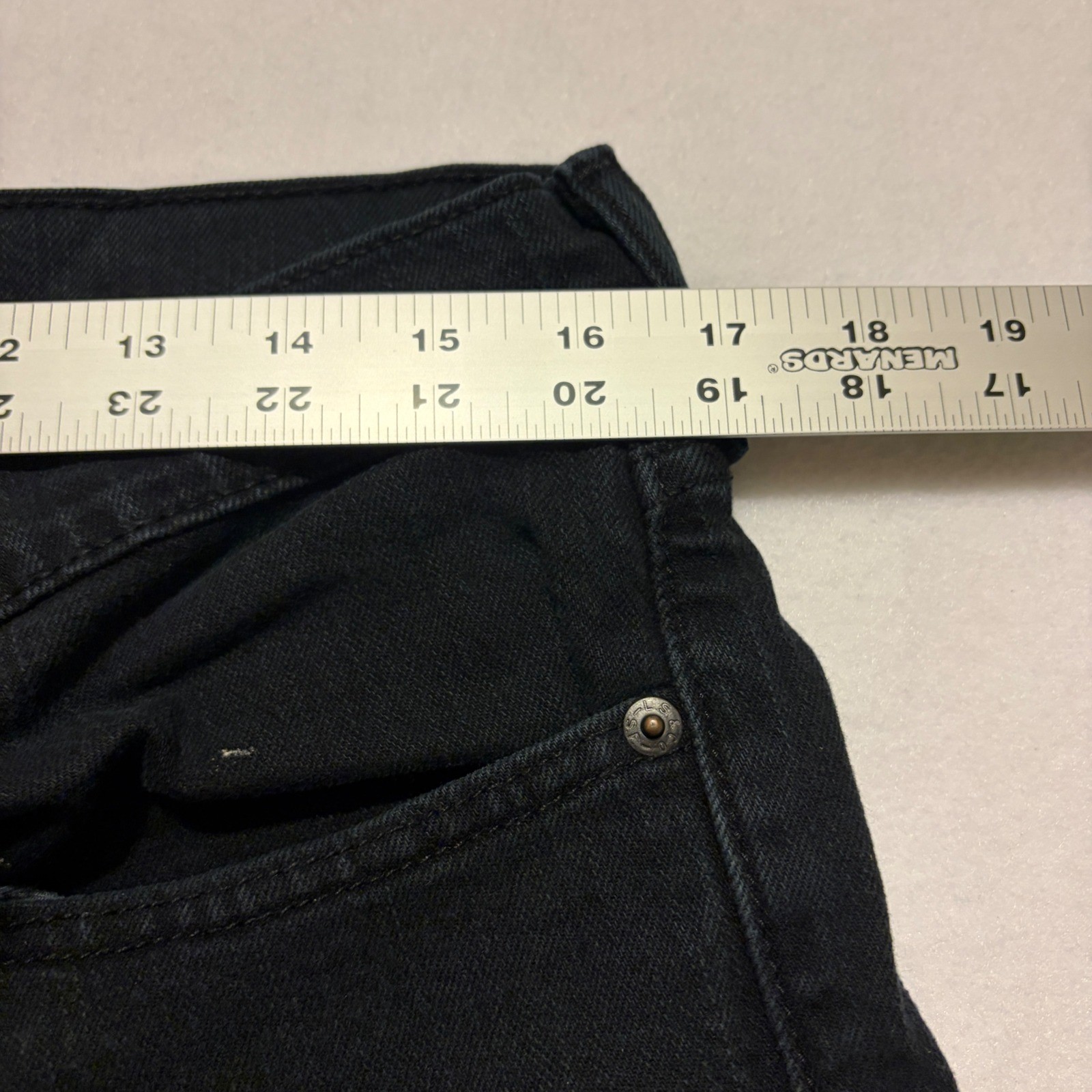 Levis 511 Slim Fit Mens Jeans Black Denim Pants W34 L30 Preppy