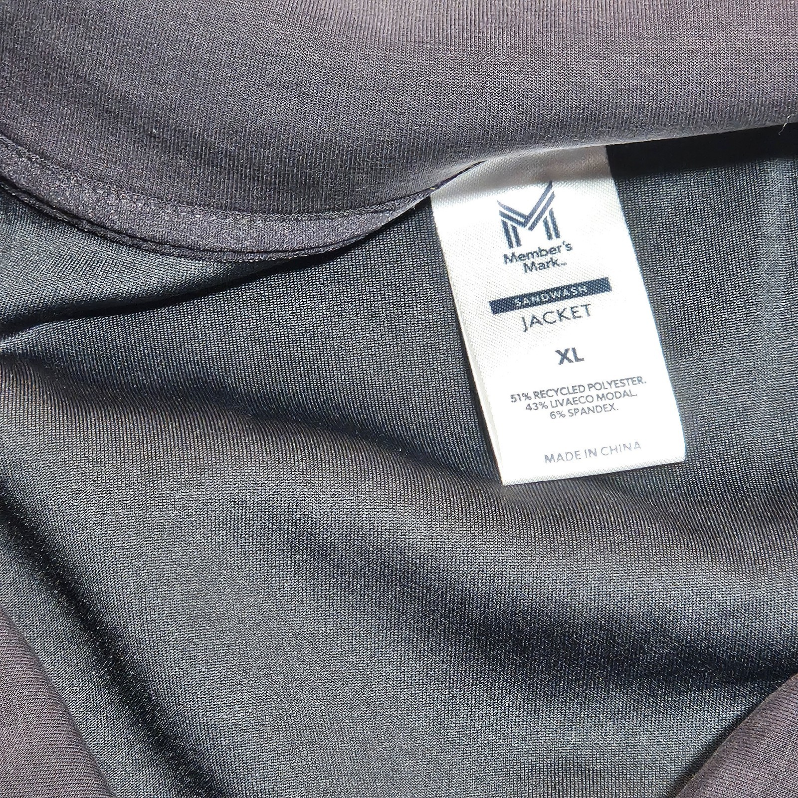 Jacket Black Sandwash Pockets Draw String Waist Women’s XS By Member’s Mark
