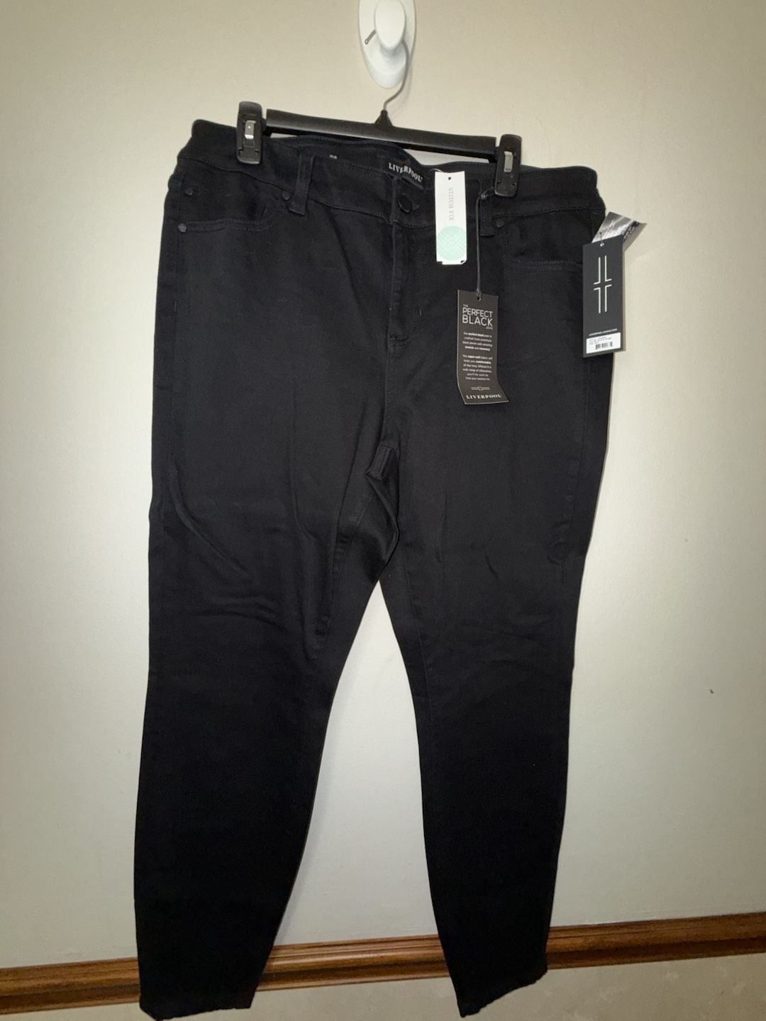 Liverpool Kay Plus Size Skinny Jeans The Perfect Black 16W