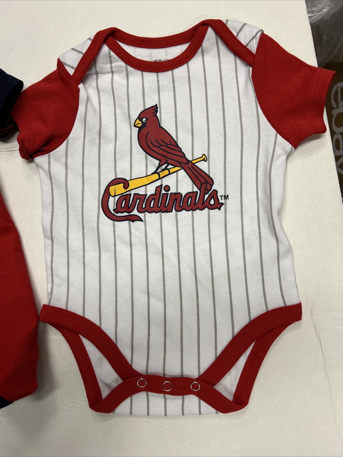 3 Pack St. Louis Cardinals baseball 3 Designs One Piece bodysuits Baby Clothing