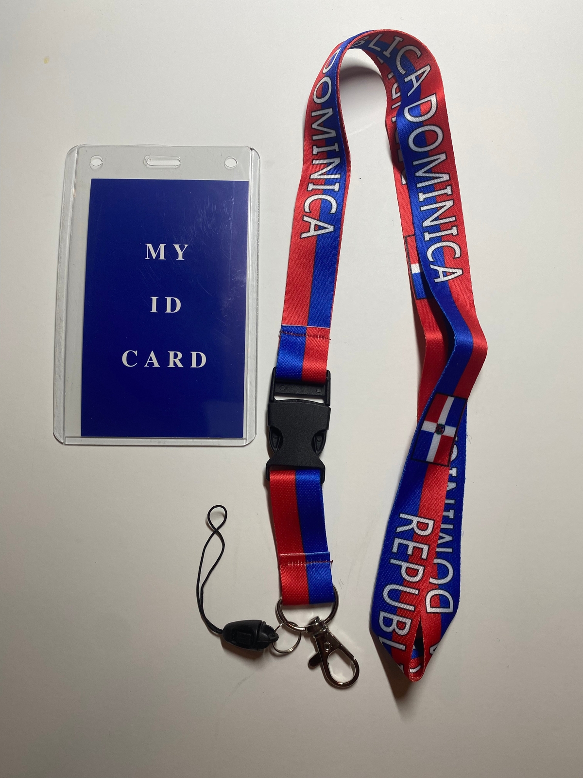 Dominican Republic Landyard with ID Holder FREE SHIPPING