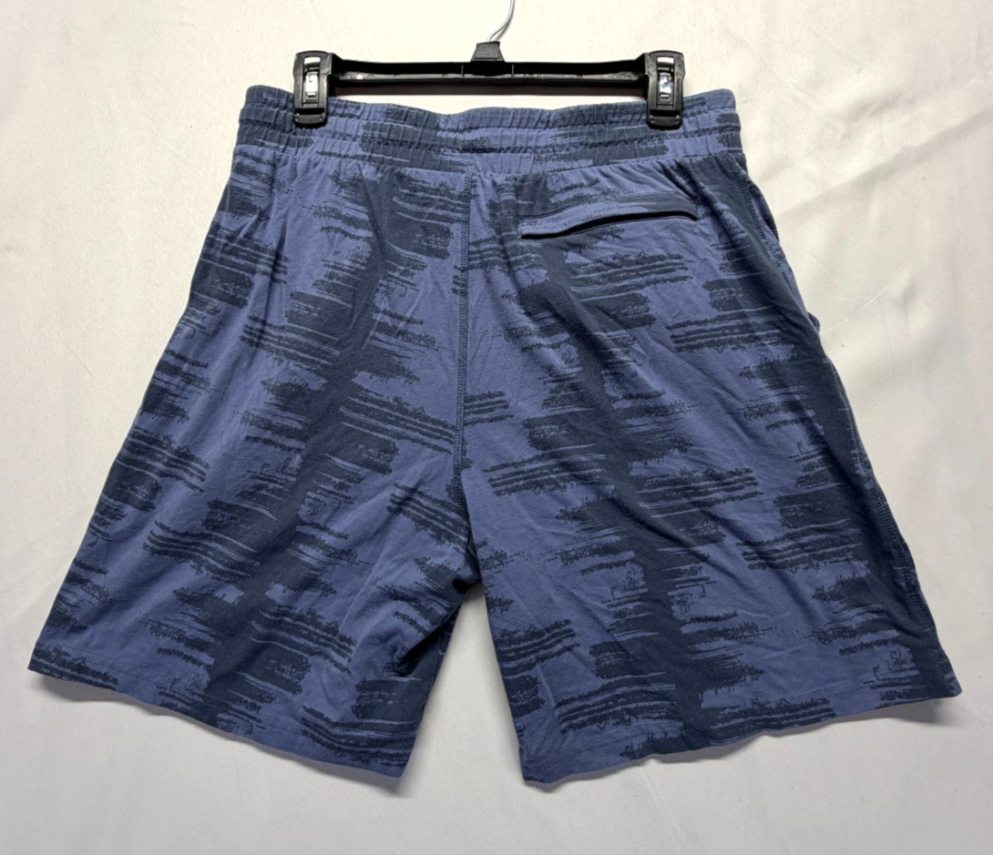 Pair of Thieves SuperSoft Lounge Short Mens Medium Blue Black Pattern Drawstring