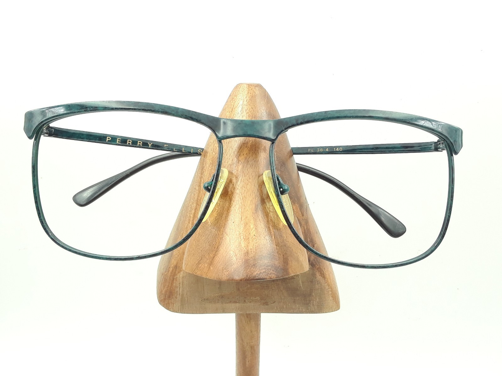 Vintage Perry Ellis PE36-4 Green Marble Square Brow Eyeglasses Sunglasses Frame