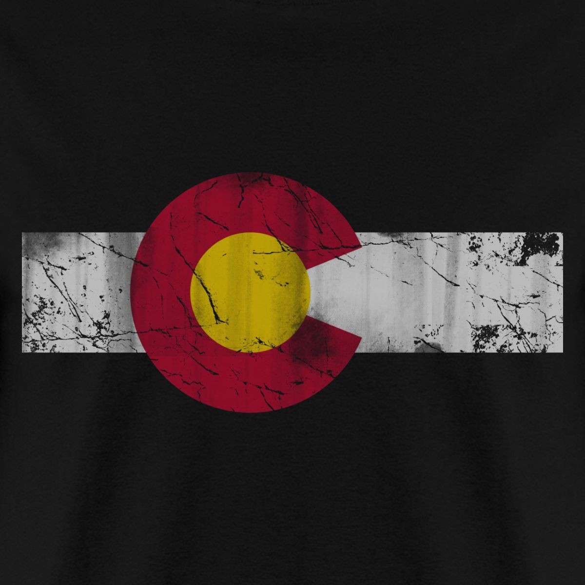 Colorado State Flag Vintage Fade Men’s T-Shirt