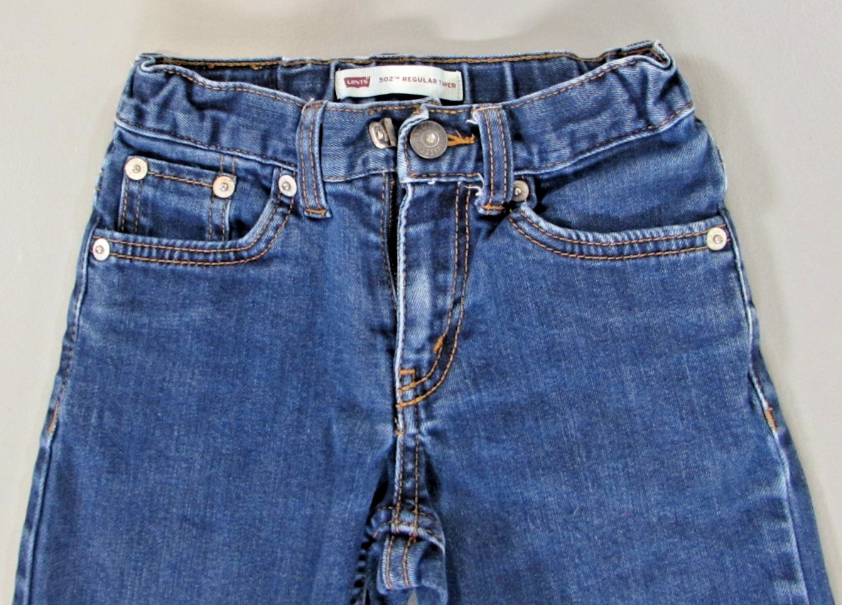 LEVIS Boys Size 6 Reg 502 Levi Strauss & Co regular tapered stretch jean