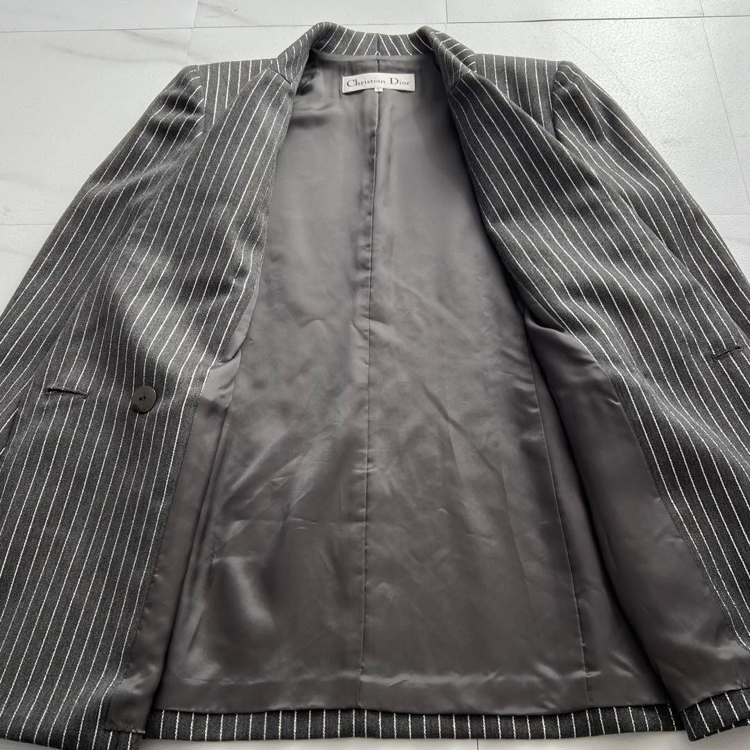 Christian Dior tailored jacket, women’s, wool, gray, size M