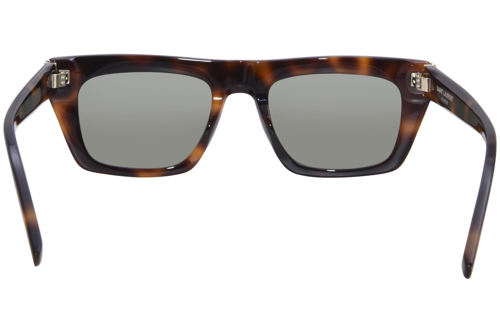 Saint Laurent SL-M131 003 Sunglasses Havana/Green Rectangle Shape 52mm