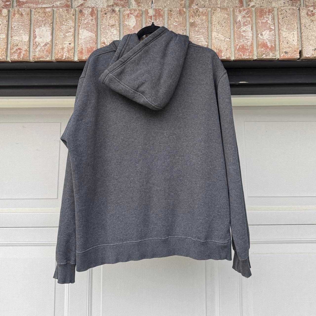 GREY AVIREX Y2K “SUGAR SKULL” ZIP UP HOODIE