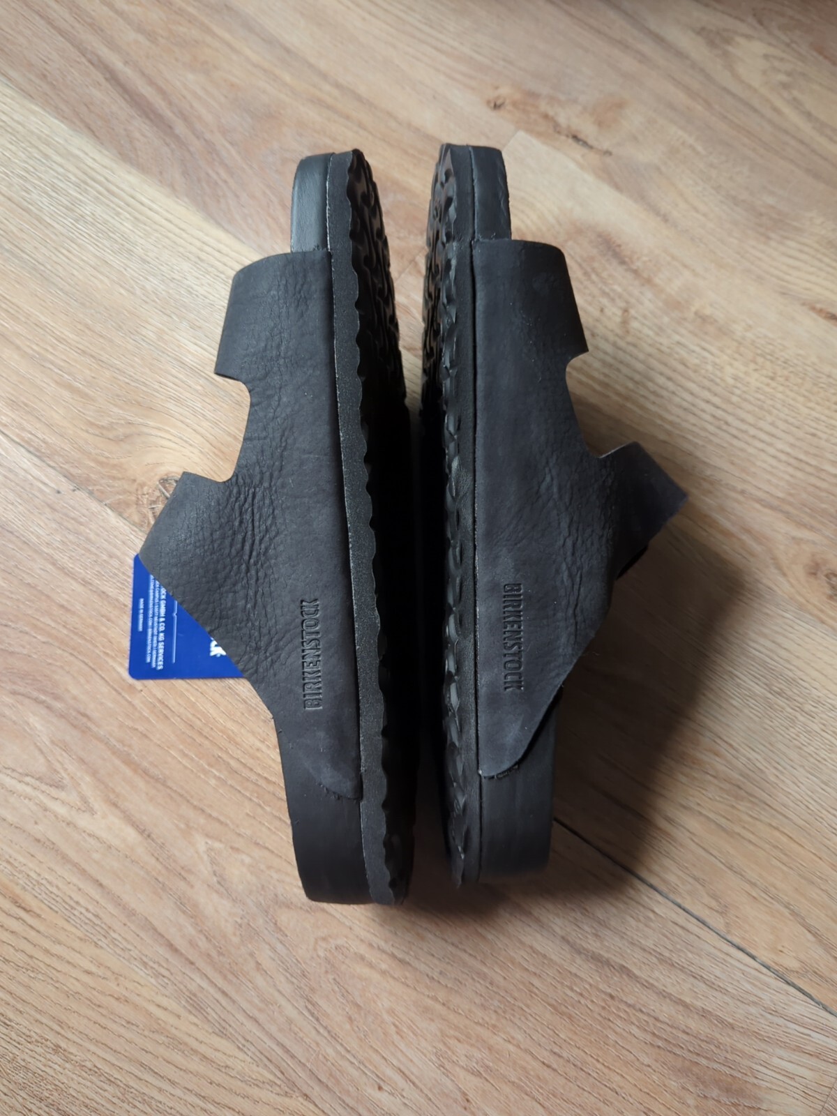 Birkenstock Tumbled All Leather Exquisite Arizona Mens 11-11.5 EU 44 Black