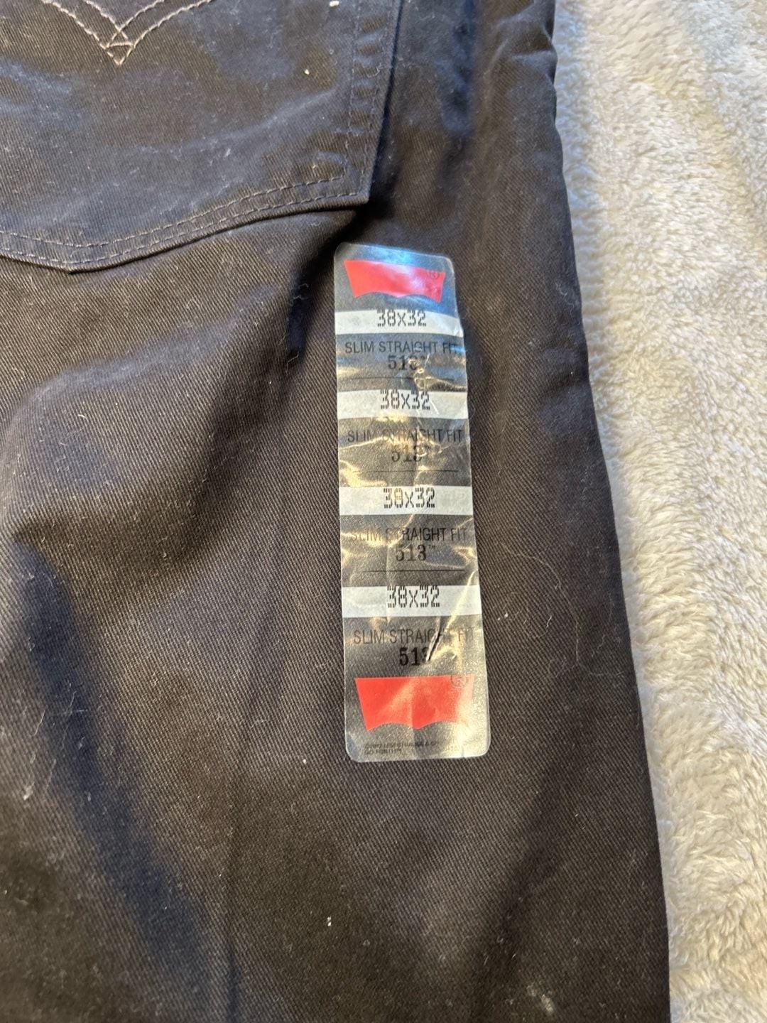 NWT Levi’s 541 Athletic Taper All Seasons Black Men’s Pants 38×32