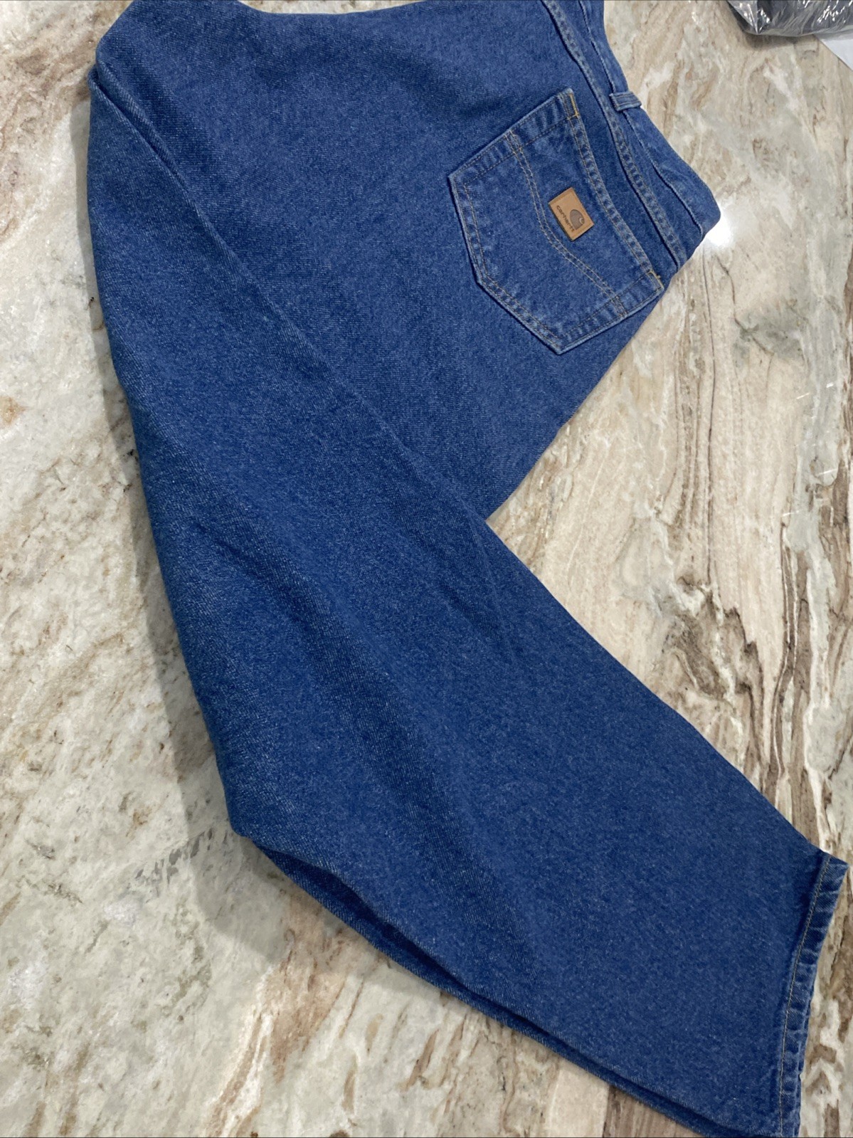 Carhartt B17 DST Relaxed Fit Tapered Leg Jeans Men’s 40 x 34 Dark Stonewash Blue