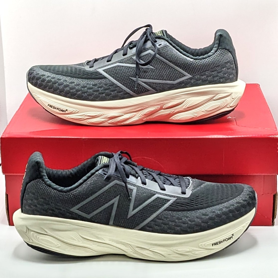 New Balance Fresh Foam X 1080v14 Men’s Athletic Running Shoe Black/Phantom – 13
