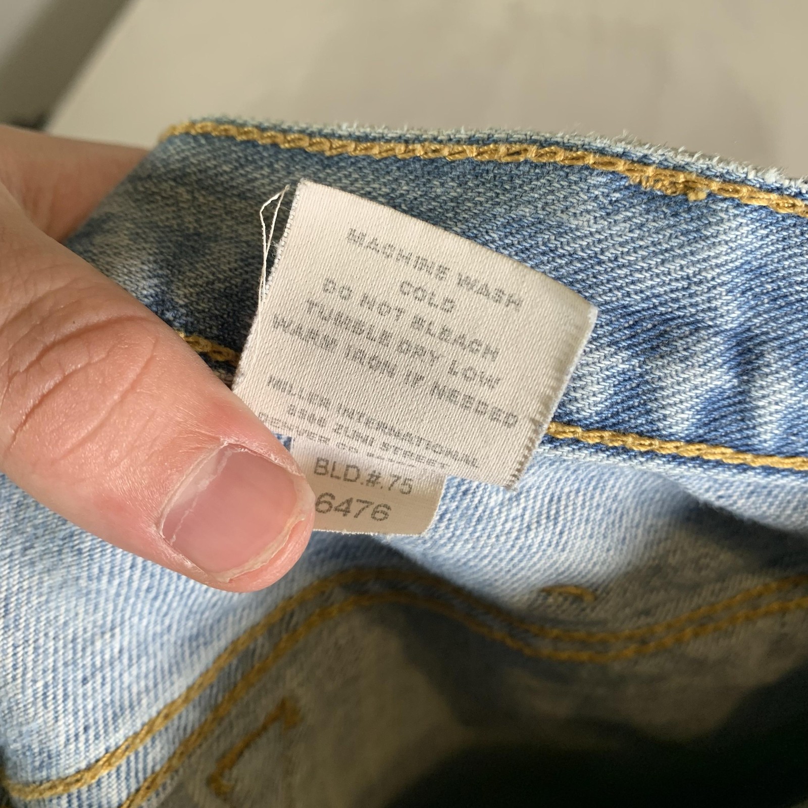 Cinch 003 White Label Rigid Jeans Mens 35×34 Blue Light Wash Stone Bootcut