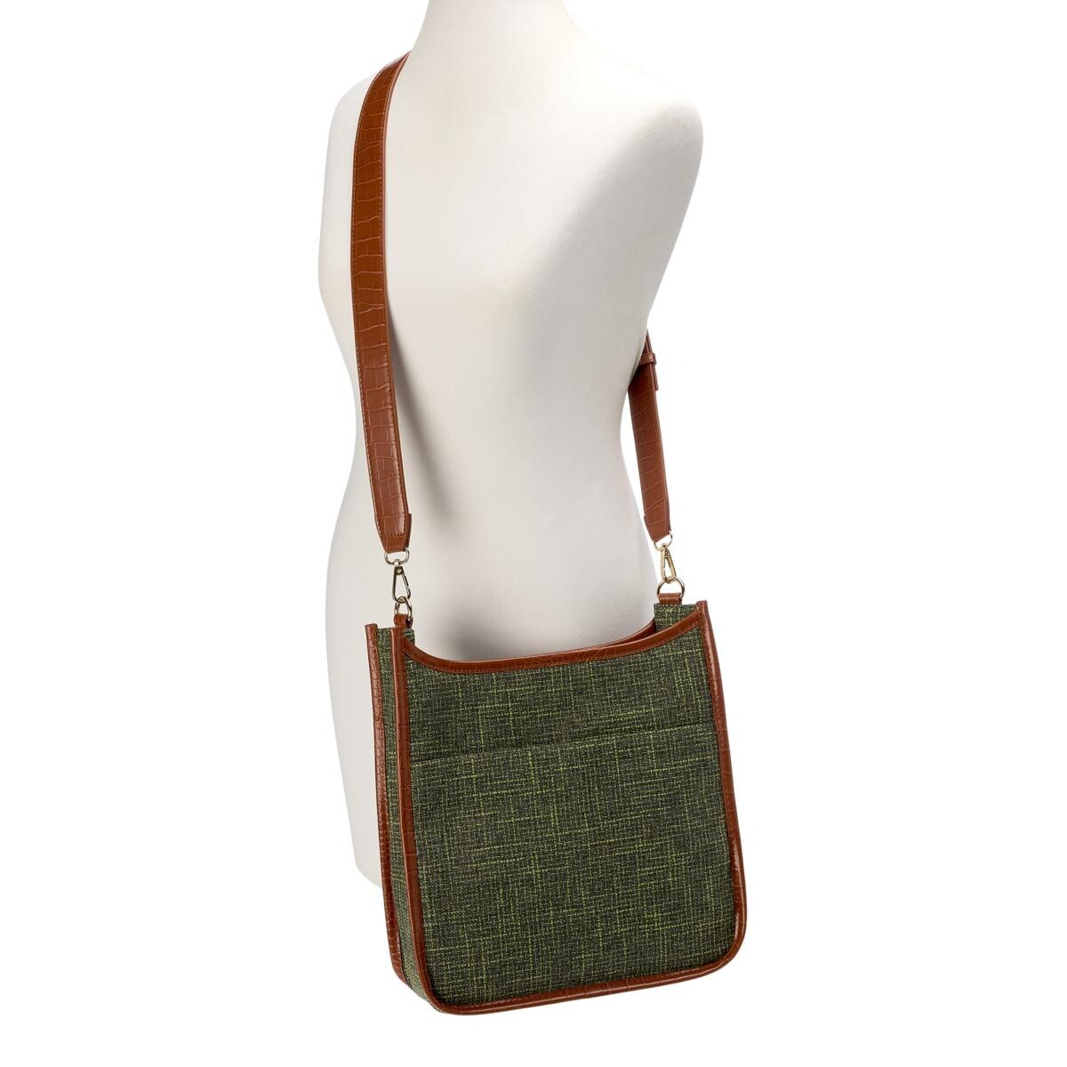 Samantha Brown To-Go Tweed Crossbody (Pick Your Choice of Color)