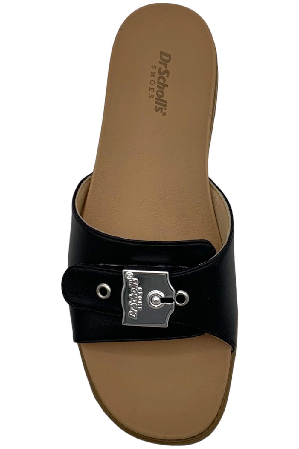 Dr. Scholl’s Buckle Slide Sandals Island Icon Black
