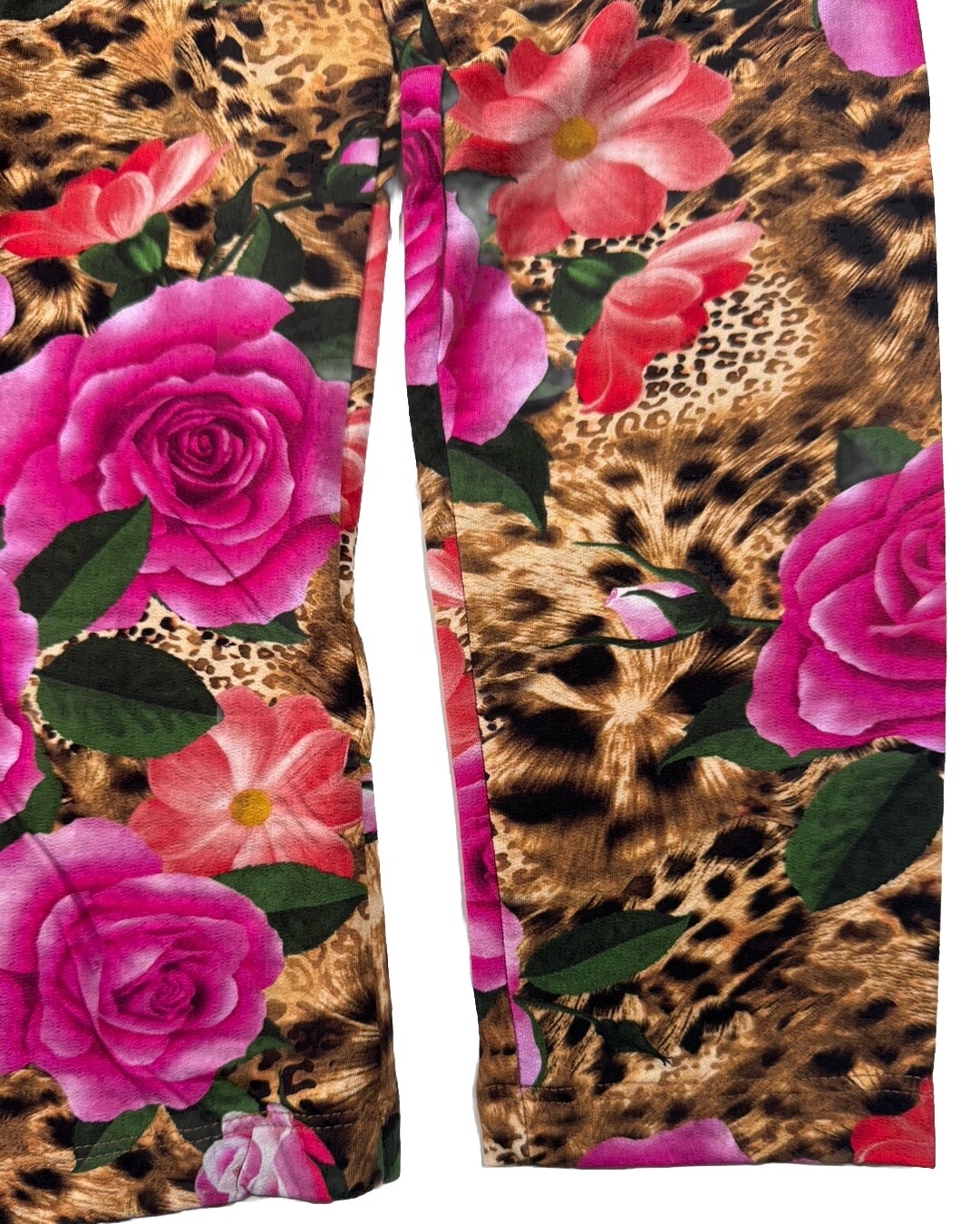 NWT IBKUL Golf Tennis 1/4 Zip Pullover Top S M L XL Leopard Rose Longsleeve P4