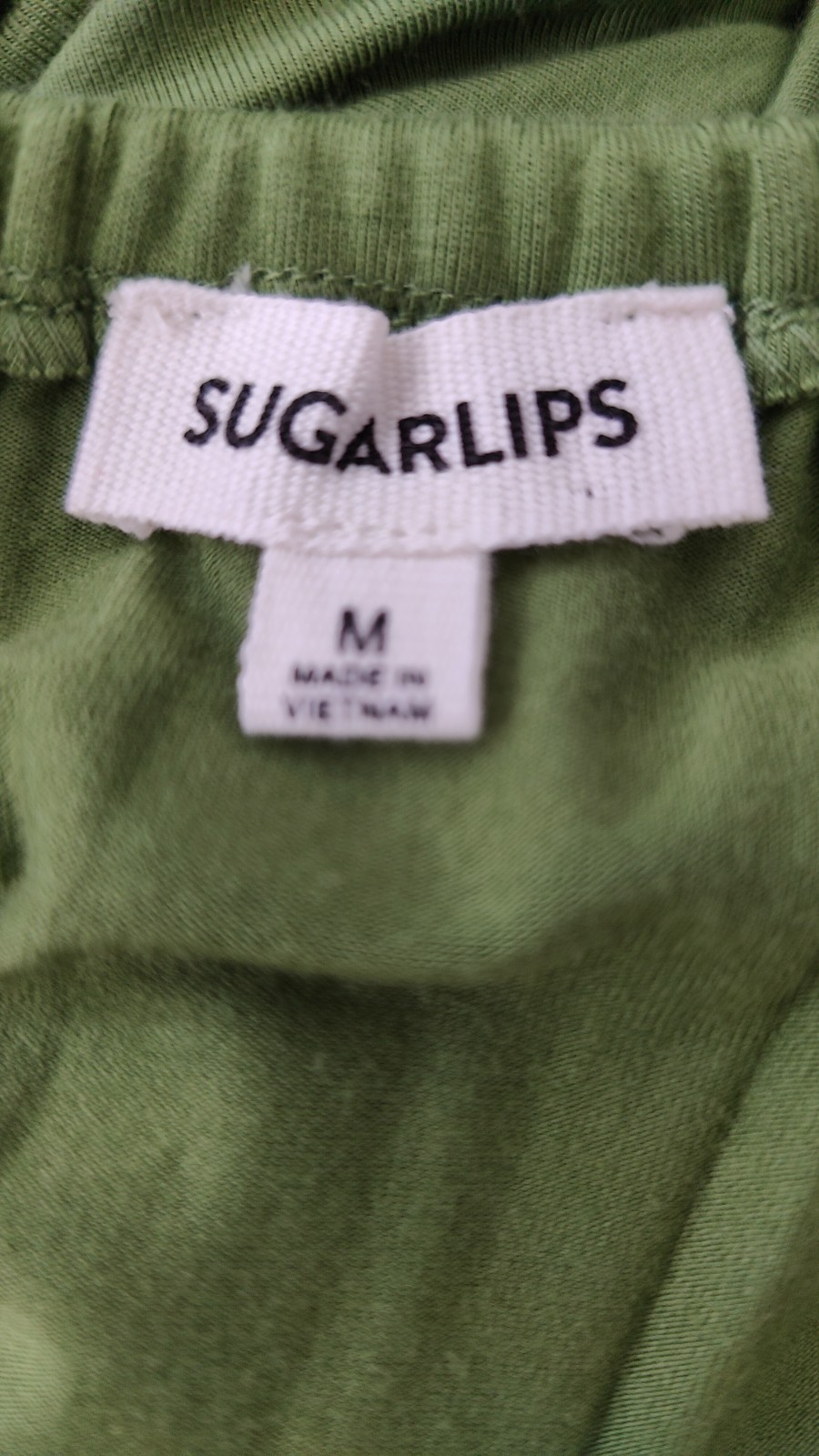 Sugarlips Olive Green Ruffle Popover Maxi Dress Off Shoulder Ankle Length Size M
