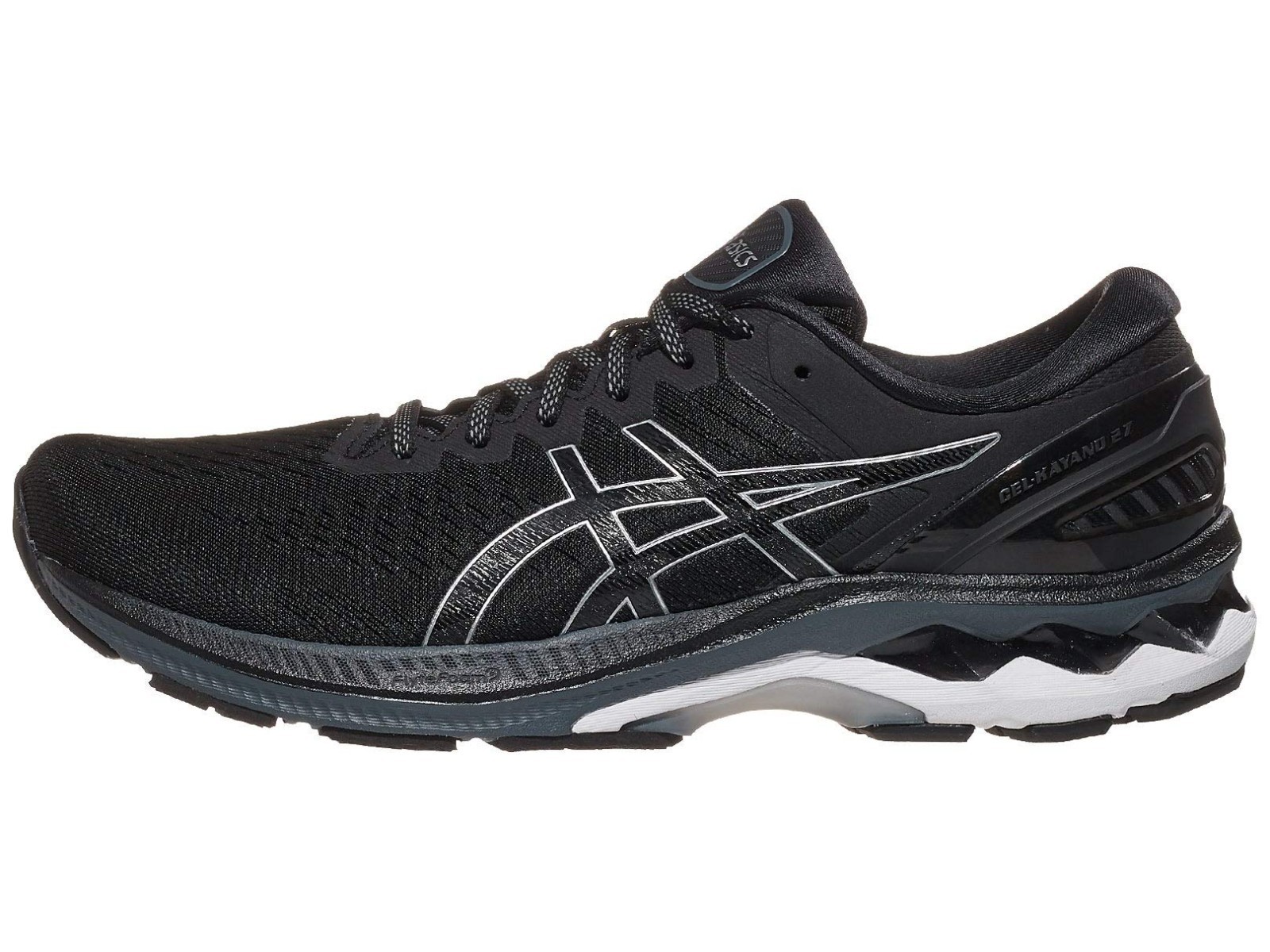 Size 12.5 – ASICS Gel Kayano (R) 27 Black/Pure Silver Extra Wide 4E 1011A833-001