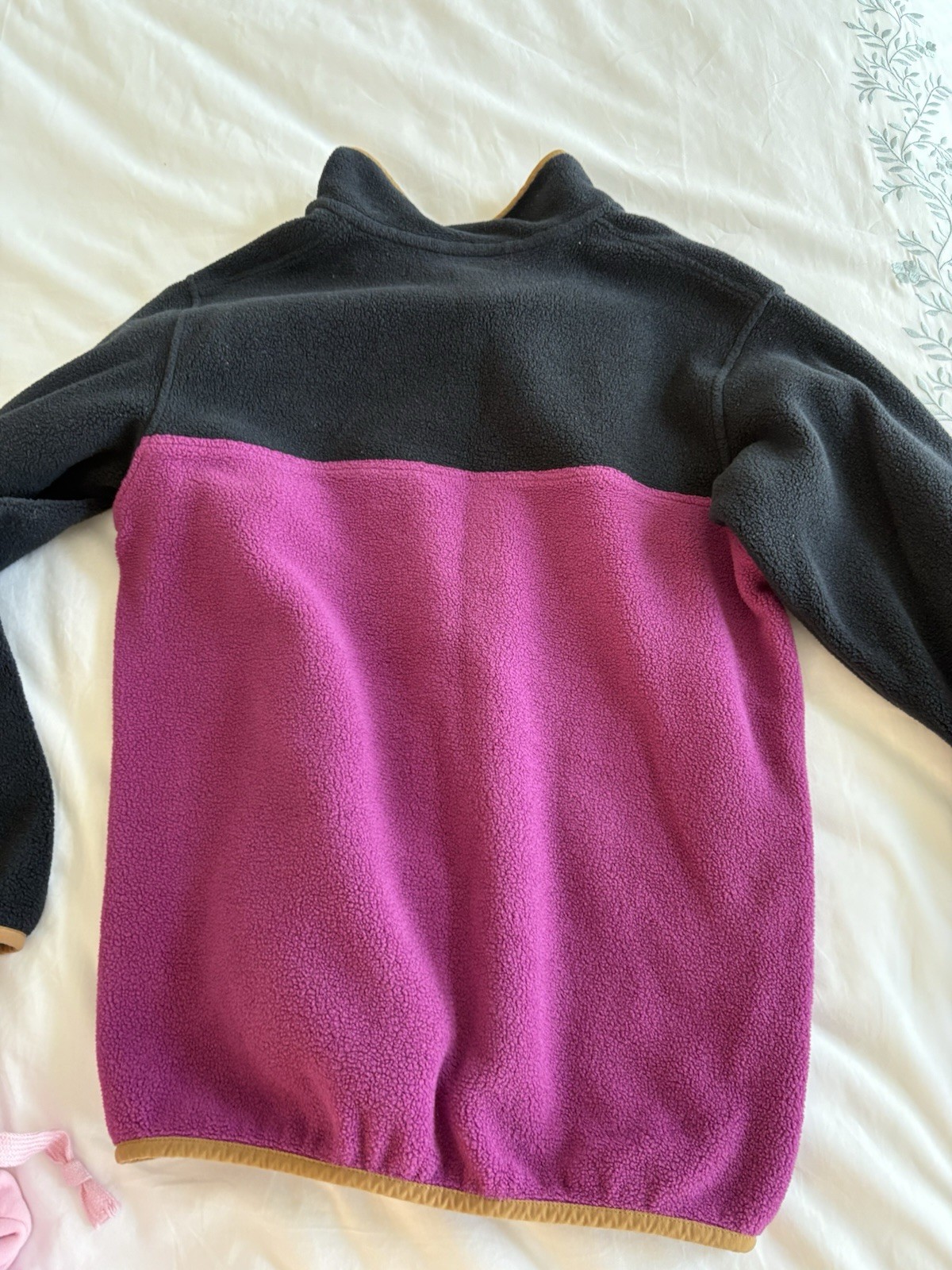 Patagonia Synchilla Snap-T Women’s Pullover Jacket Colorblock Purple/Black S