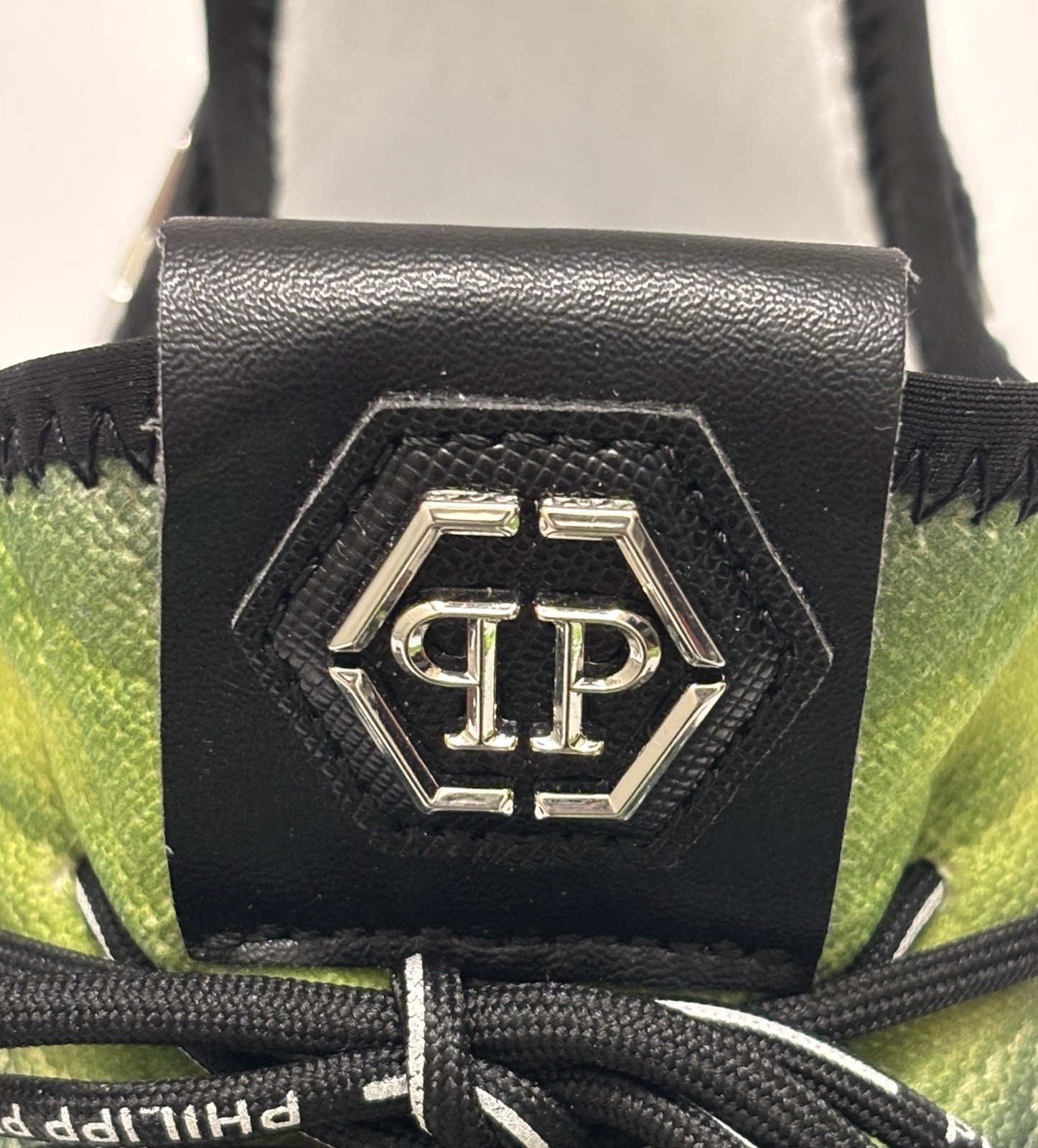 Philipp Plein Runner Hyper Shock Sneakers US 8 EU 41 Green Black New w/ Box
