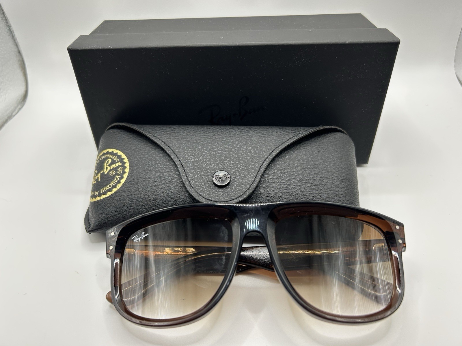 Ray Ban Boyfriend Reverse Mirrored Sunglasses RBR0501S Transparent Dark Gray