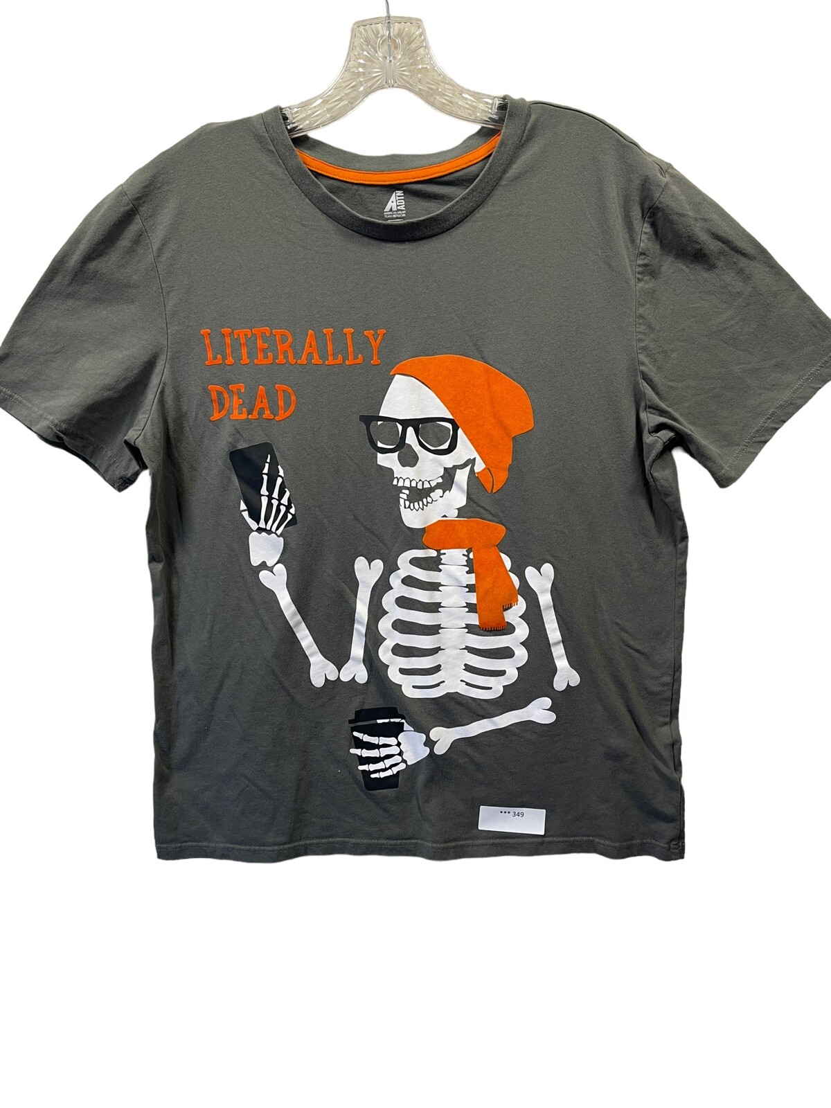 American Dream Team Network T-Shirt Literally Dead XL Skeleton Graphic ADTN