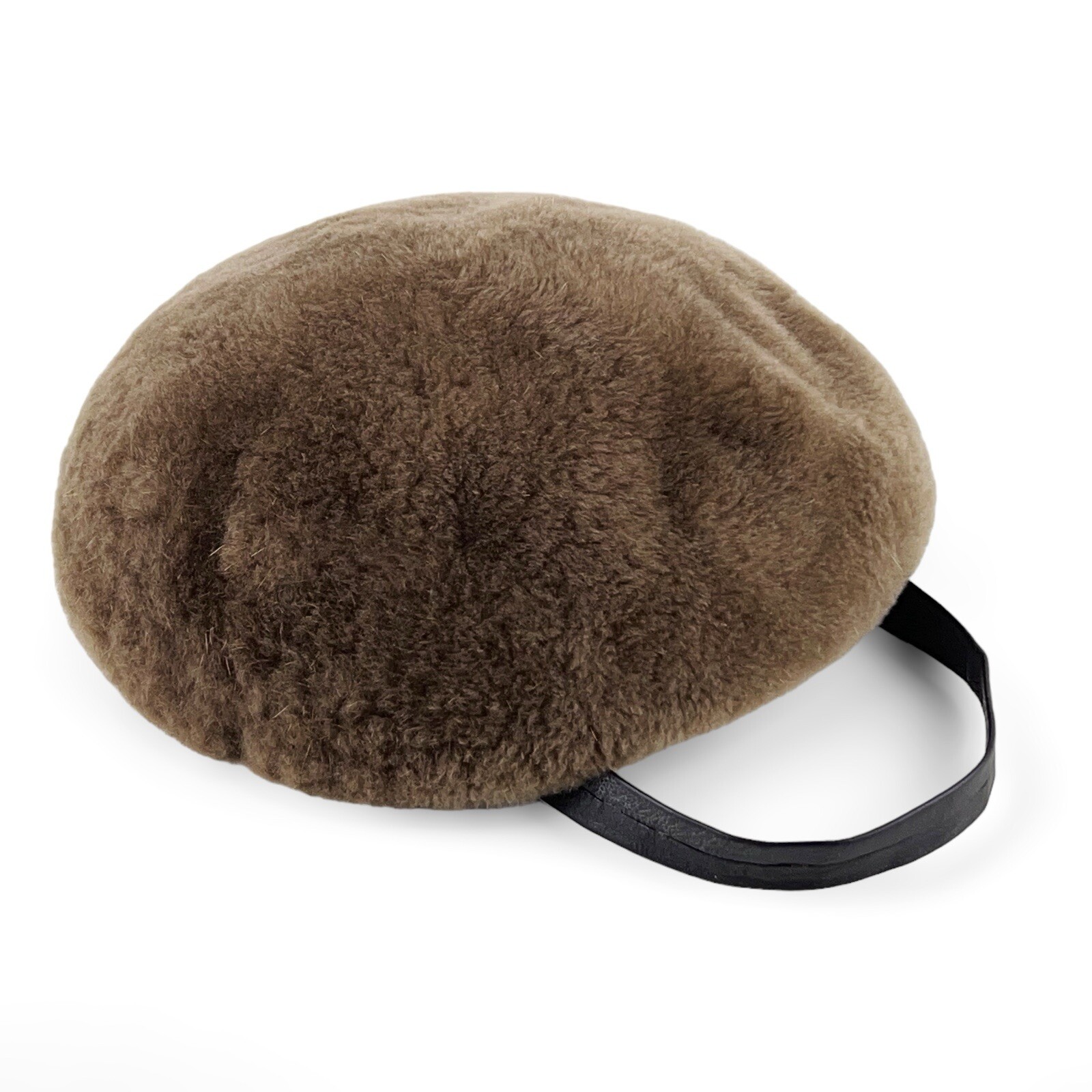 Vintage Bown Faux Fur Hat with Chin Strap Regency New York