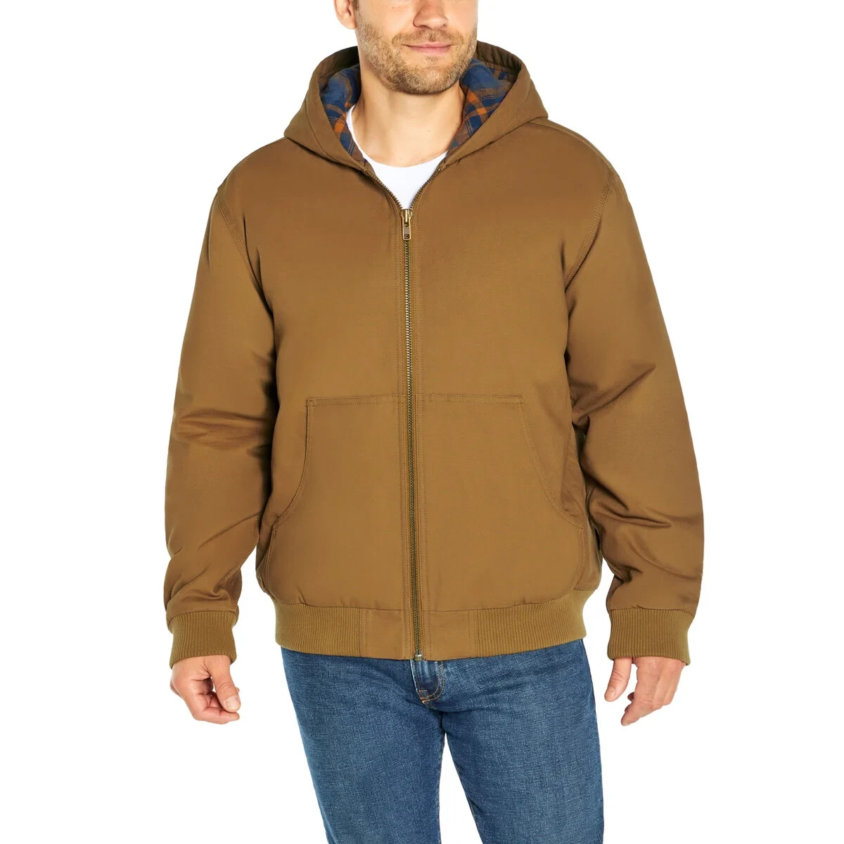 Woolrich Men’s Canvas Full Zip Hooded Jacket