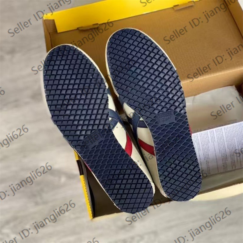 NEW Onitsuka Tiger MEXICO 66 ‘SD’ 1183A727 101 Beige Navy Blue Red