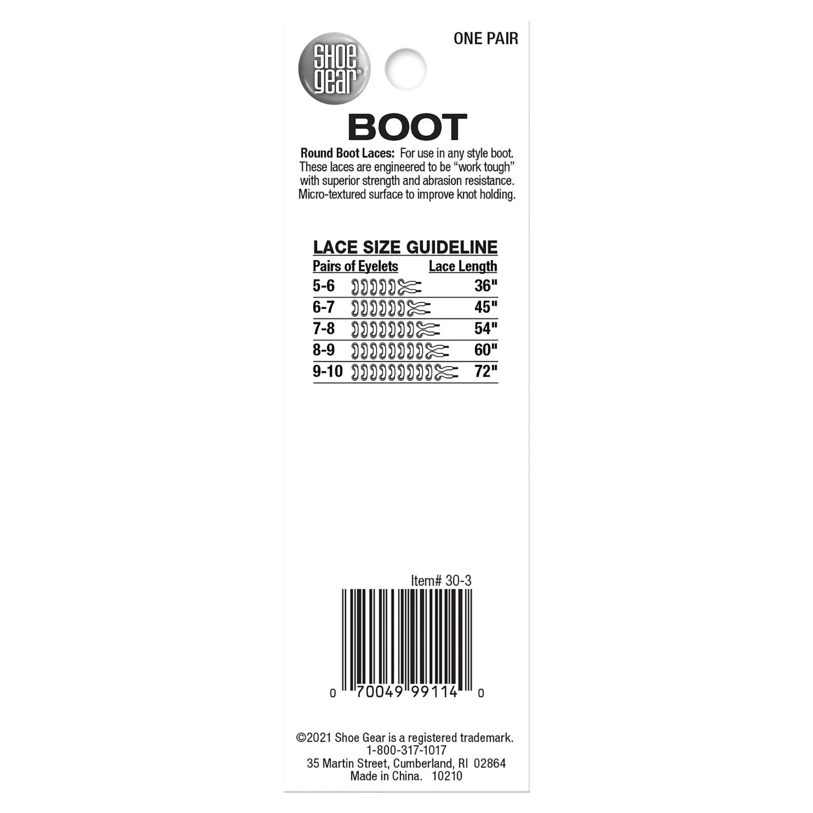 Lot of 2 Pairs 72″ Round Boot Laces for Men and Women Polyester Brown