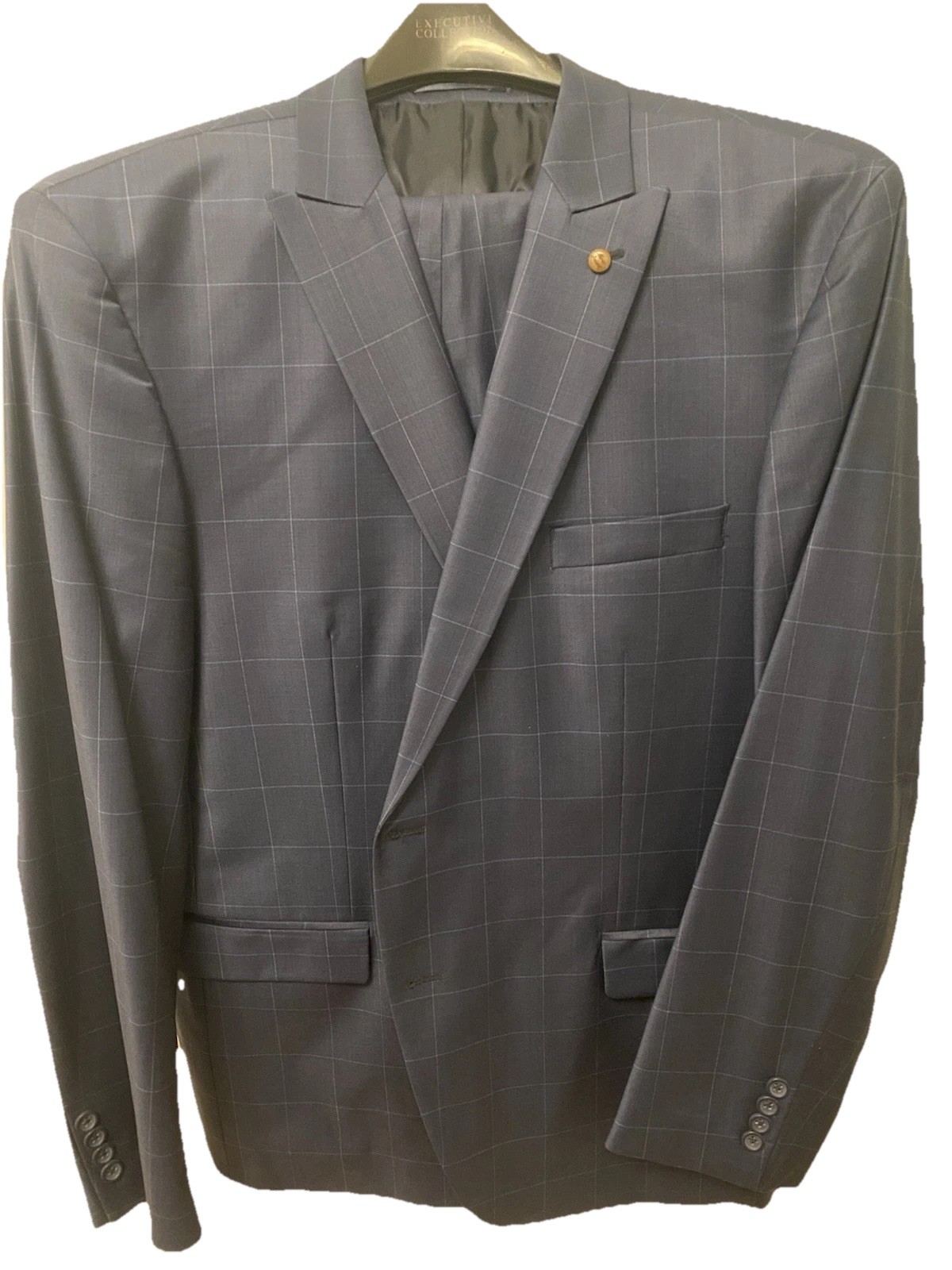 Mario Bellucci Men Suit 2 Piece Set Size 60 with Pants