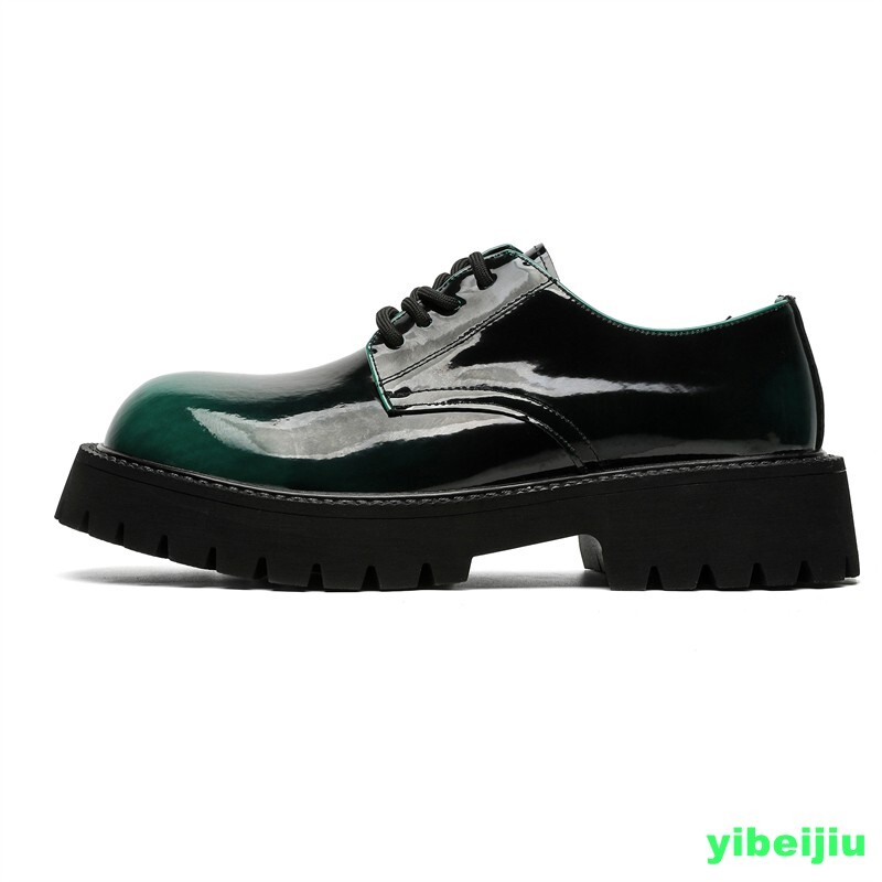 Men’s Fashion Platform Lace Up Leather Derby Cocktail Party Casual Bar Shoes