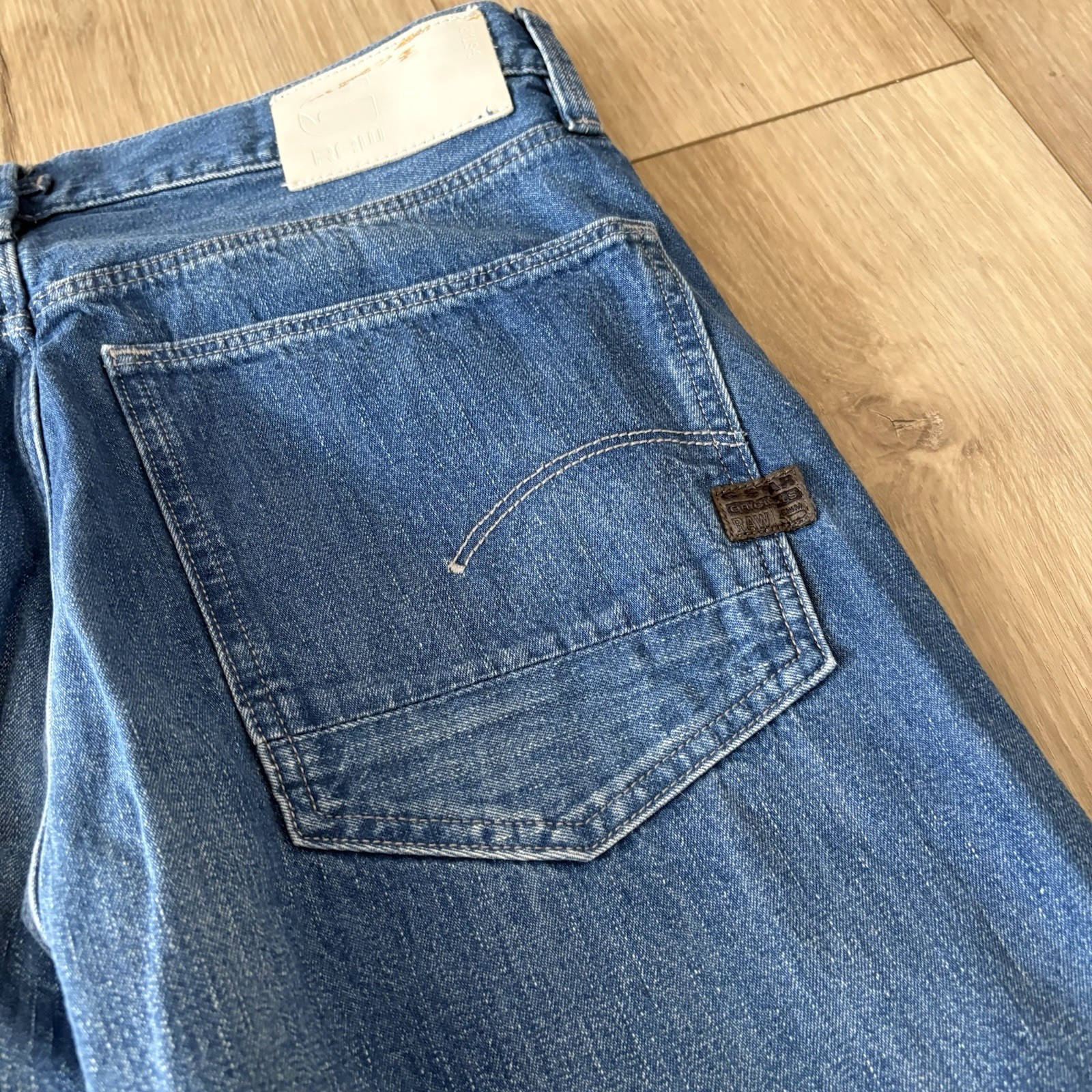 G Star Raw Type 89 Loose Jeans Womens 27×32 Blue Denim High Rise Straight Leg