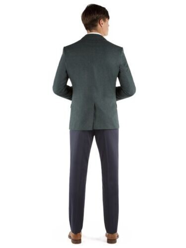 Limehaus Textured Slim Fit Jacket Green Chest 40R RRP £140 TD7 WW 04
