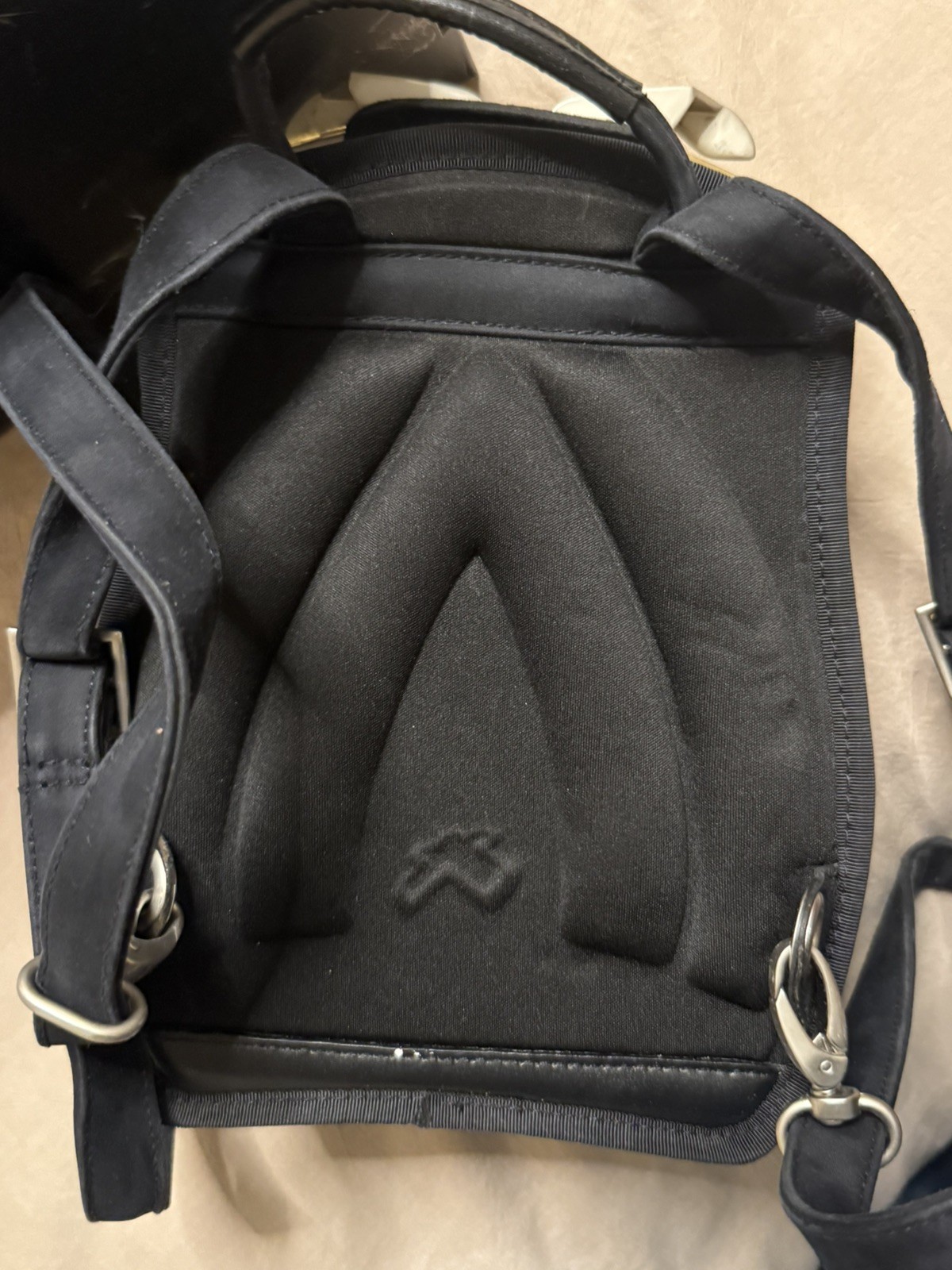 BOBLBE-E SWEDEN, HARD SHELL BACKPACK, gold LABEL, PAT. PEND’G, UNISEX