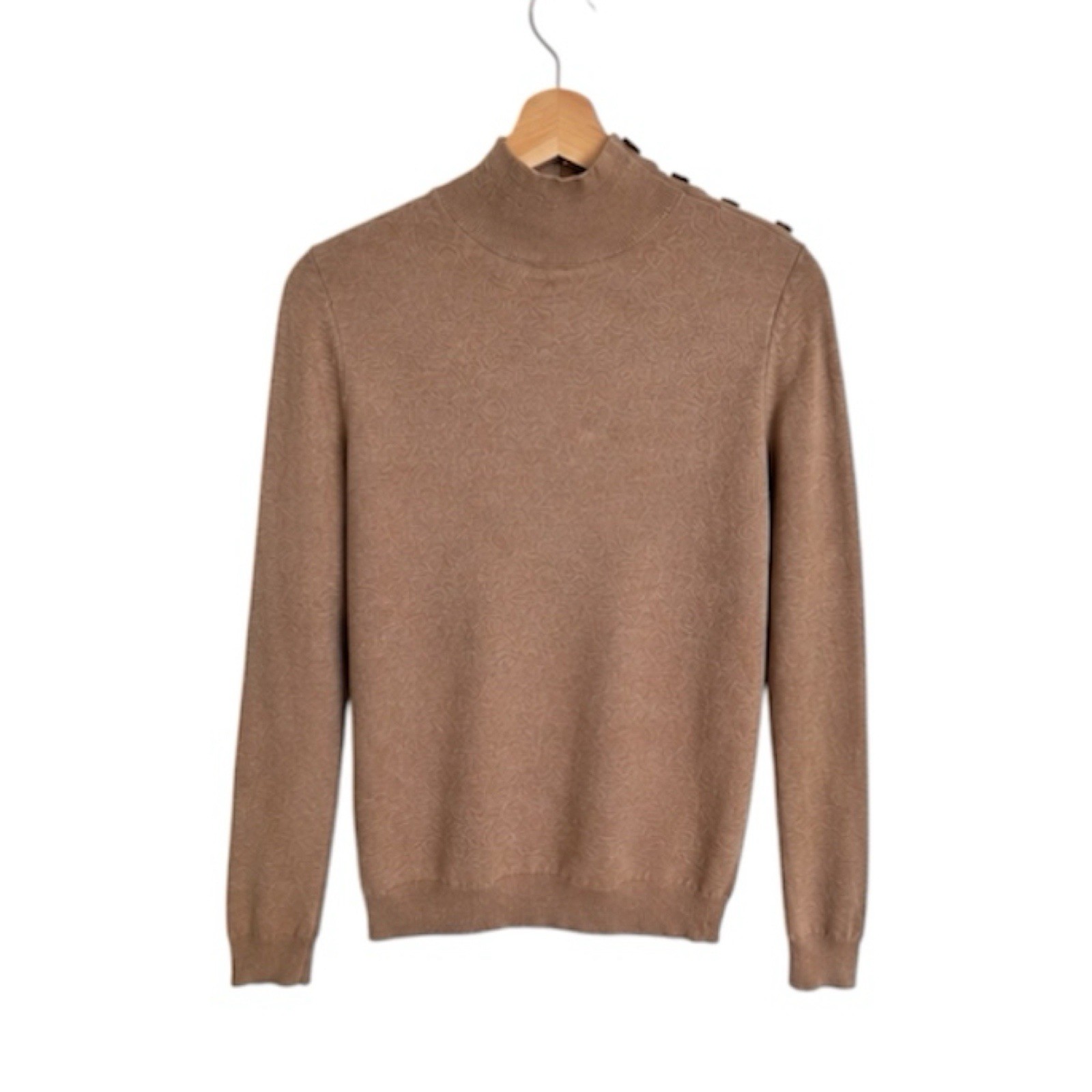 Sézane Jacob Brown Merino Wool Sweater Jumper