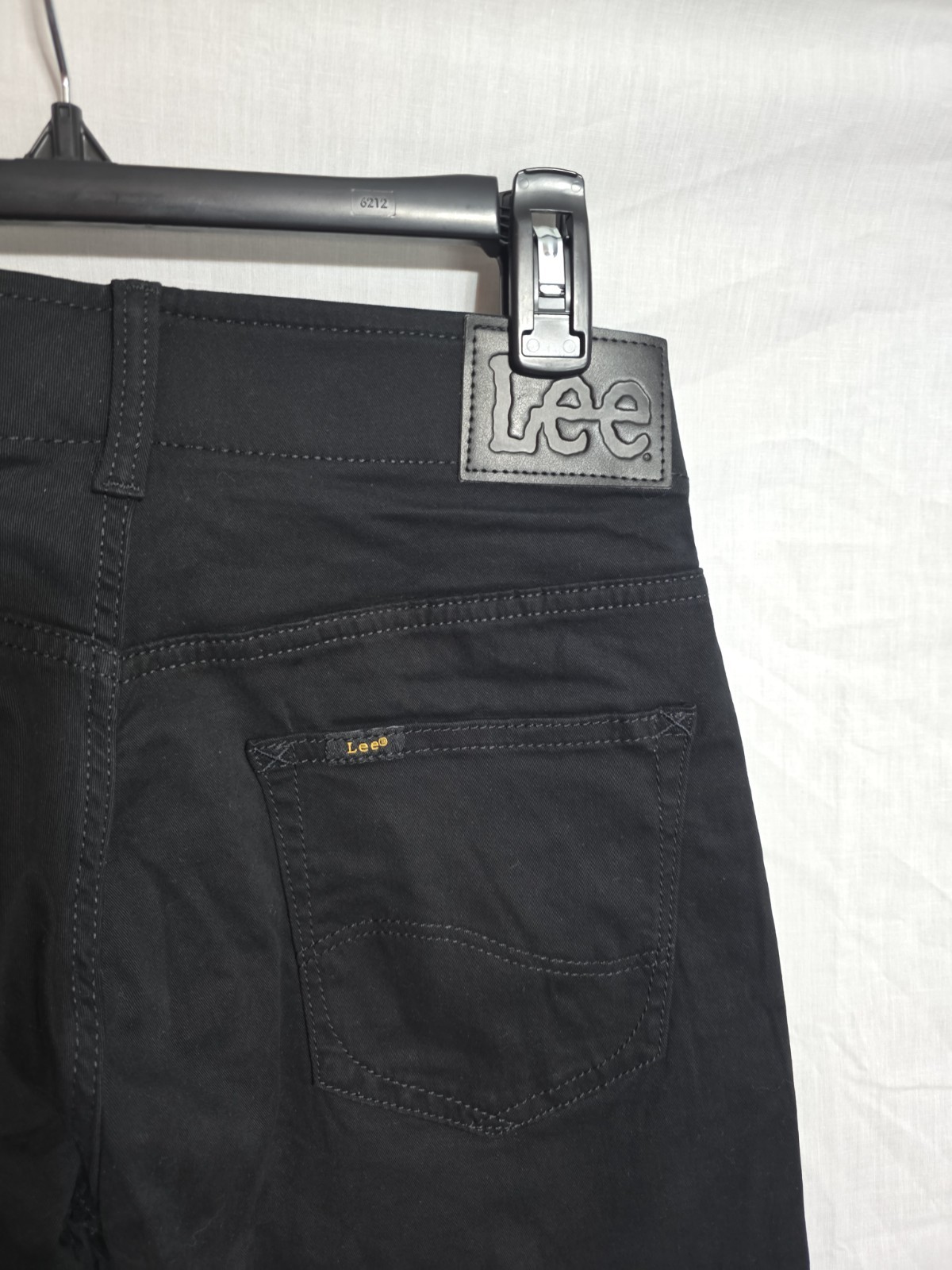 Lee Extreme Motion Black Slim Fit Straight Leg Jeans Pants Mens Size 29×30