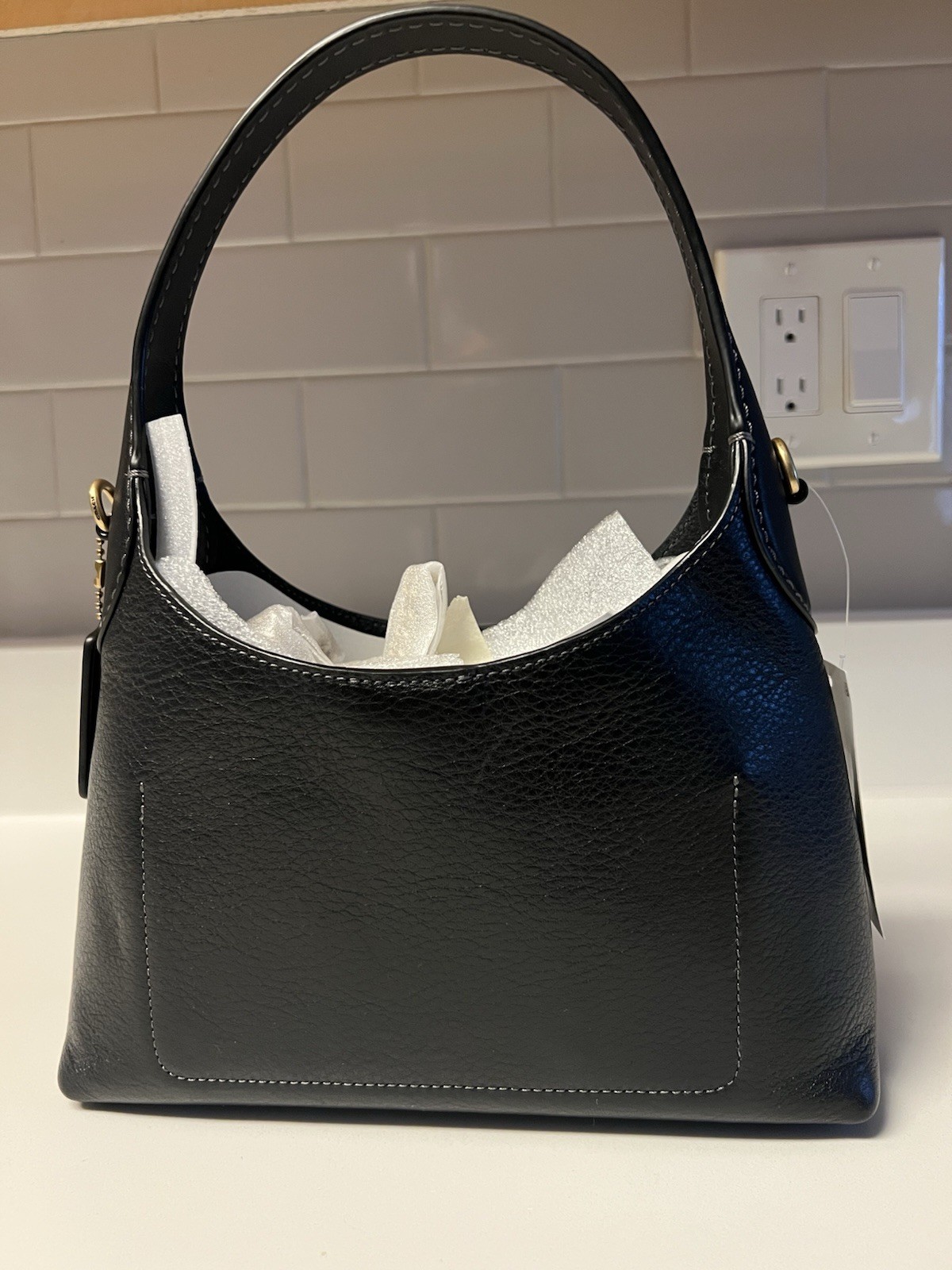 Coach Brooklyn 23 In Brass/Black. CW614. NWT.
