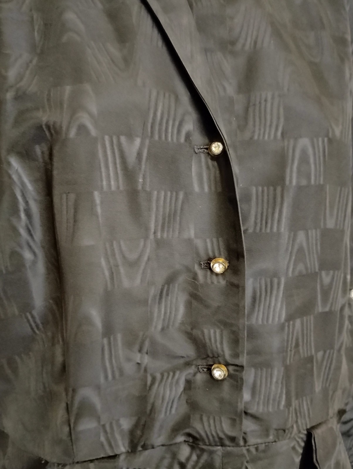 1950’s 60’s Mode O Day Dress Size L? Vintage black and beautiful. See descrip